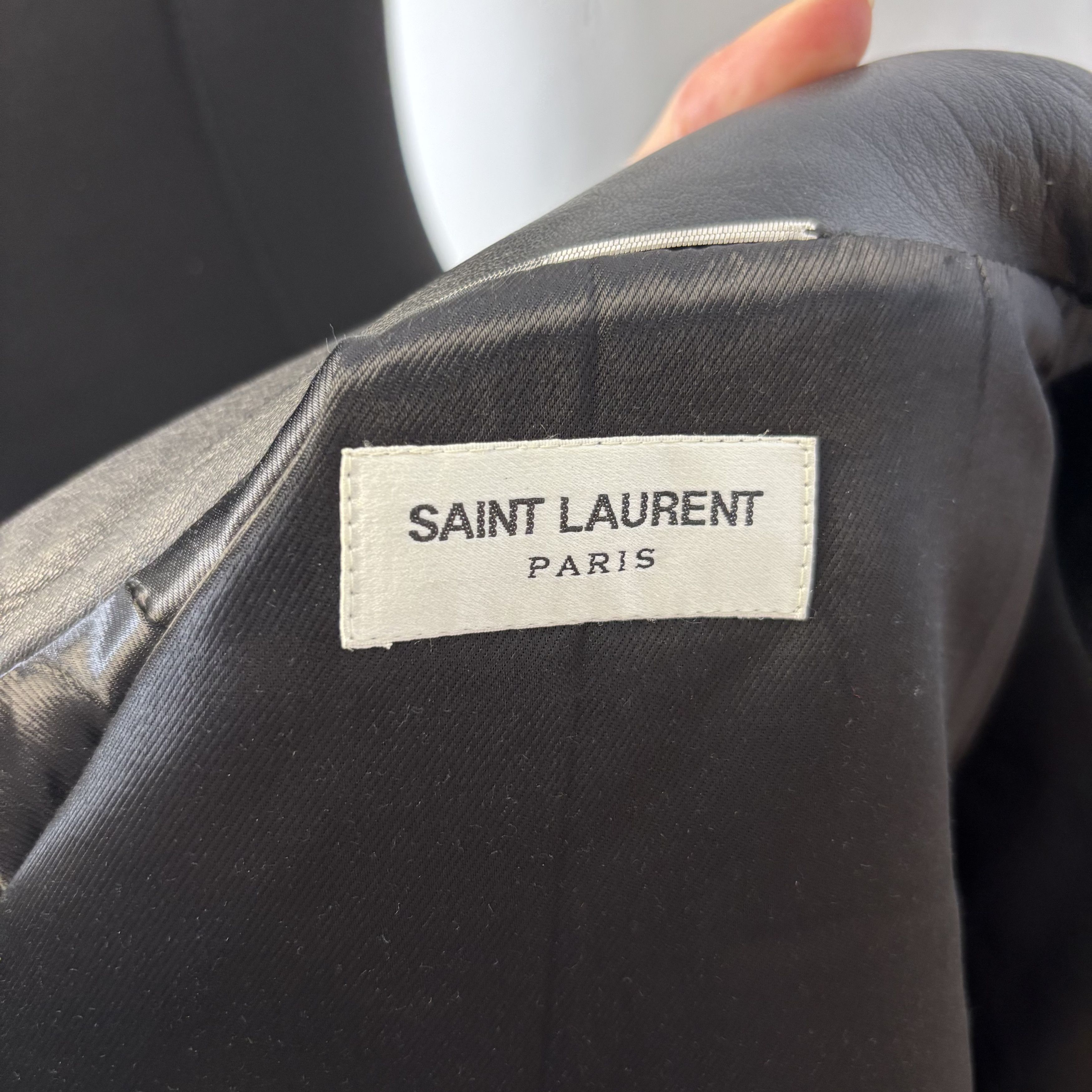 Saint Laurent Paris Saint Laurent Leather Biker Jacket Size US L / EU 52-54 / 3 - 6 Thumbnail