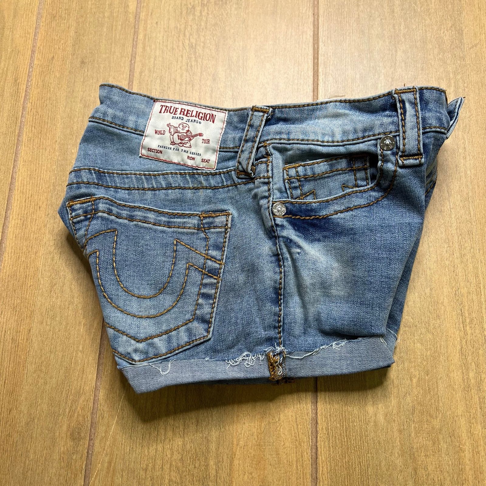 True Religion True Religion Becca Denim Shorts Womens Sz 26 Cutoff Y2K Size US 26 / EU 42 - 6 Thumbnail