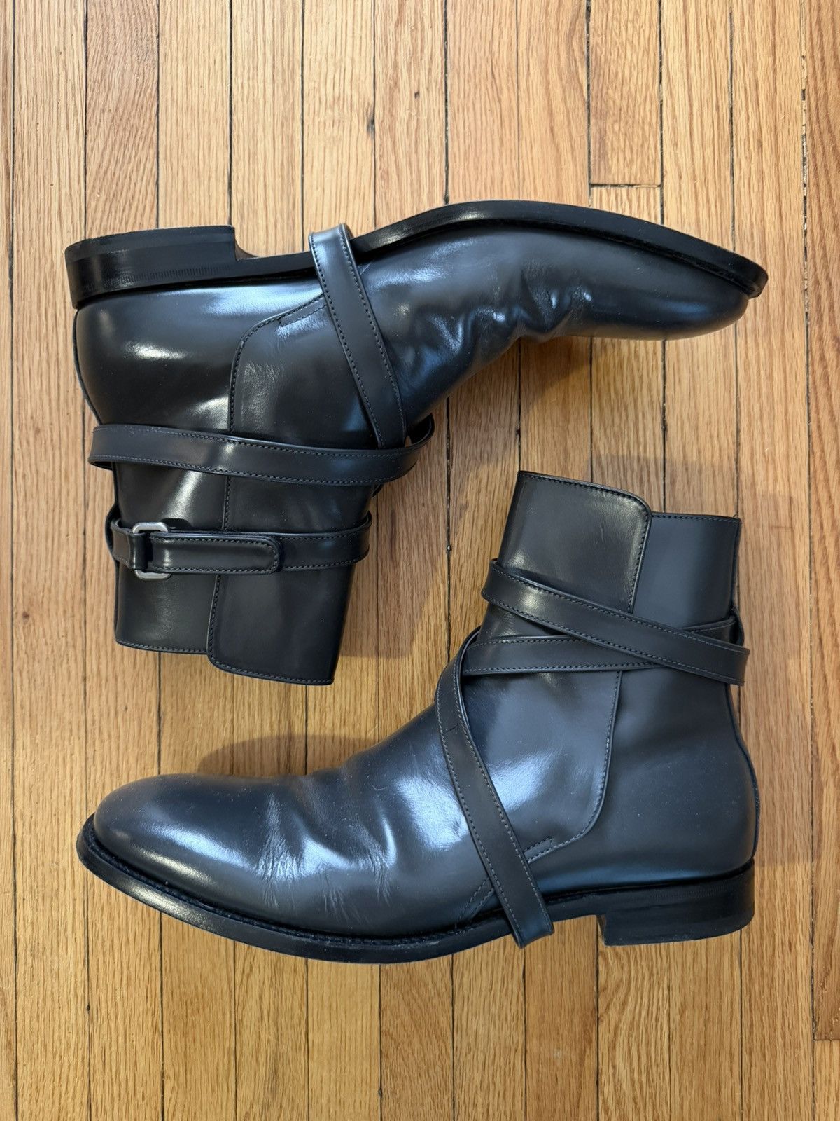 Jil Sander Jil Sander Dark Gray Wrapped Boots Size US 10 / EU 43 - 1 Thumbnail