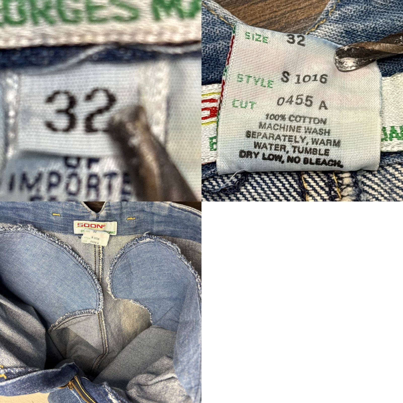 Vintage VINTAGE SOON Georges Marciano Jeans Womens 32 Blue Denim Tapered High Rise USA Size 27" / US 4 / IT 40 - 9 Thumbnail