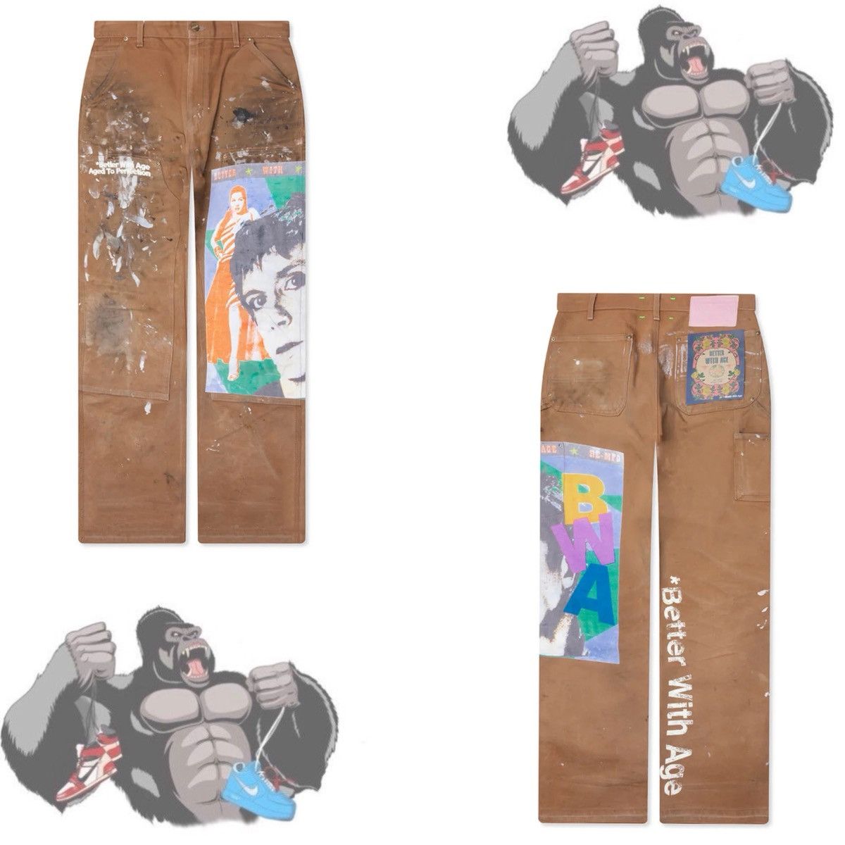Better With Age Better With Age Knucklehead Double Knee Carpenter Pants Size US 34 / EU 50 - 1 Thumbnail