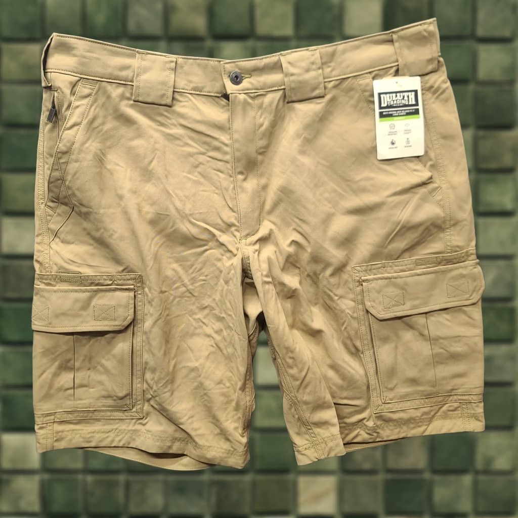 Vintage Duluth Cargo Shorts Mens XL Relaxed Fit Outdoor Canvas Cotton Nylon Spandex Brown Size US 36 / EU 52 - 1 Thumbnail