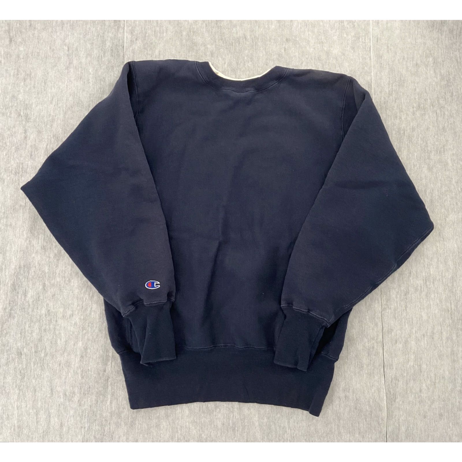 Champion VINTAGE Champion Reverse Weave Sweatshirt Crewneck Adult M Navy Blue Mens M 90s Sports Logo Embroidered Cotton Blend Sweatshirt Size US M / EU 48-50 / 2 - 2 Thumbnail