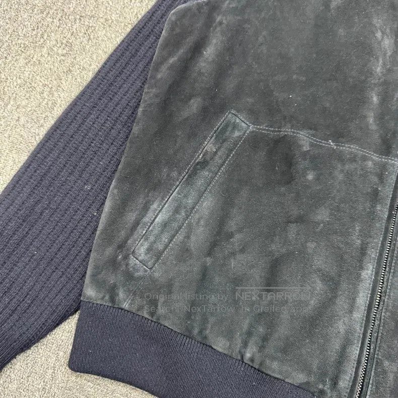 Loro Piana Loro Piana Suede Knit Sleeve Jacket. Size US L / EU 52-54 / 3 - 2 Thumbnail