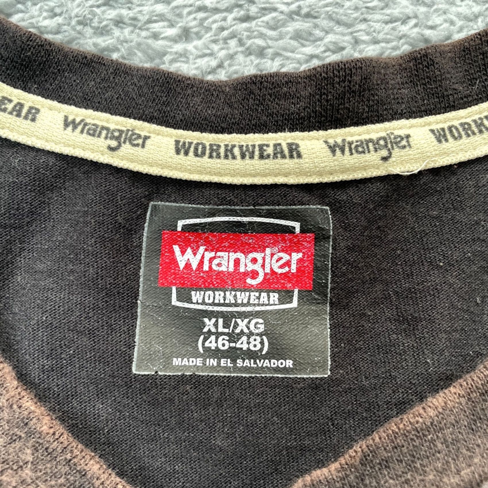 Wrangler VINTAGE Wrangler Shirt Mens XL Black Sun Fade Workwear y2k Baggy Grunge Heavy Size US XL / EU 56 / 4 - 3 Thumbnail