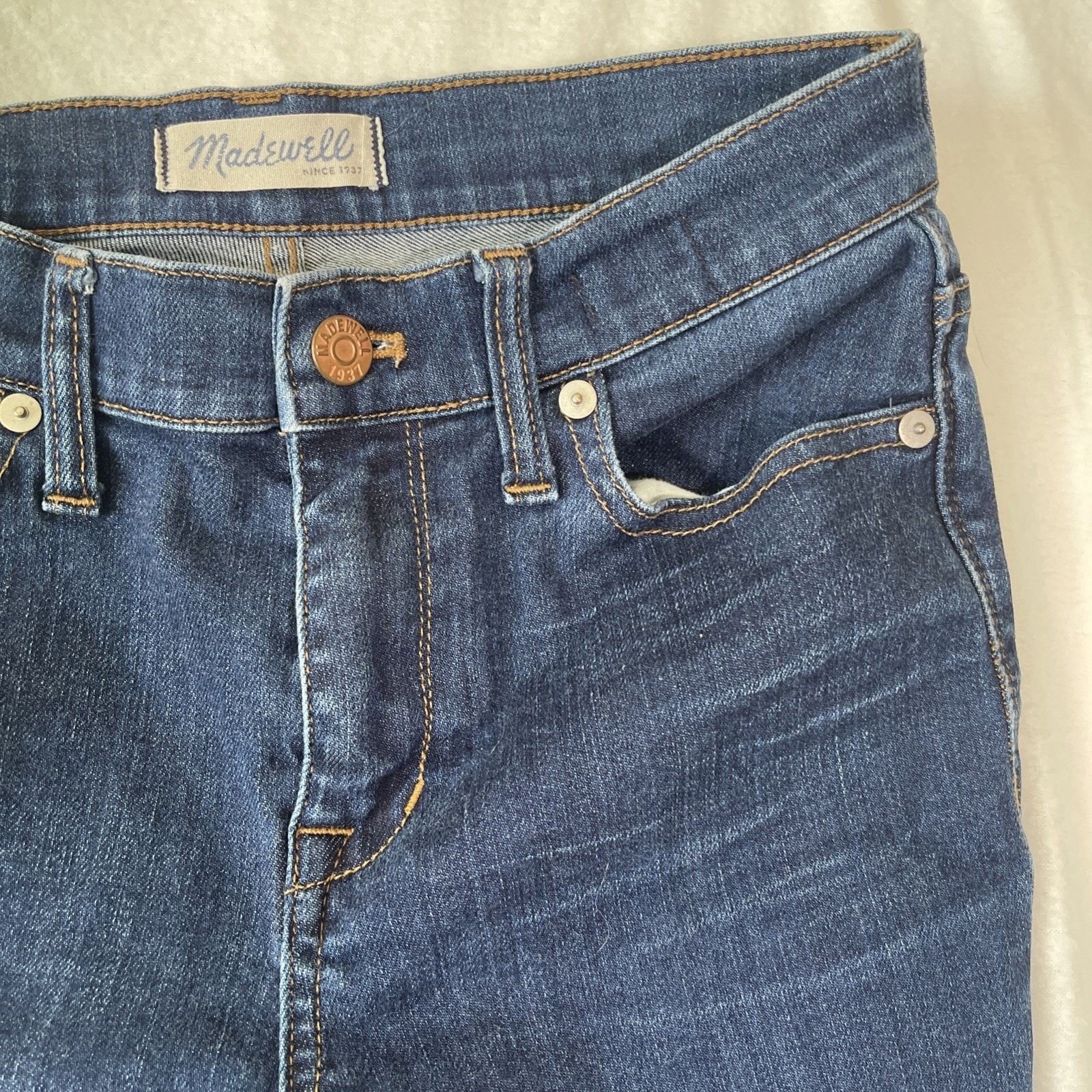 Madewell Madewell High Riser Skinny Jeans Medium Wash Size 26- EUC Size 26" / US 2 / IT 38 - 2 Thumbnail