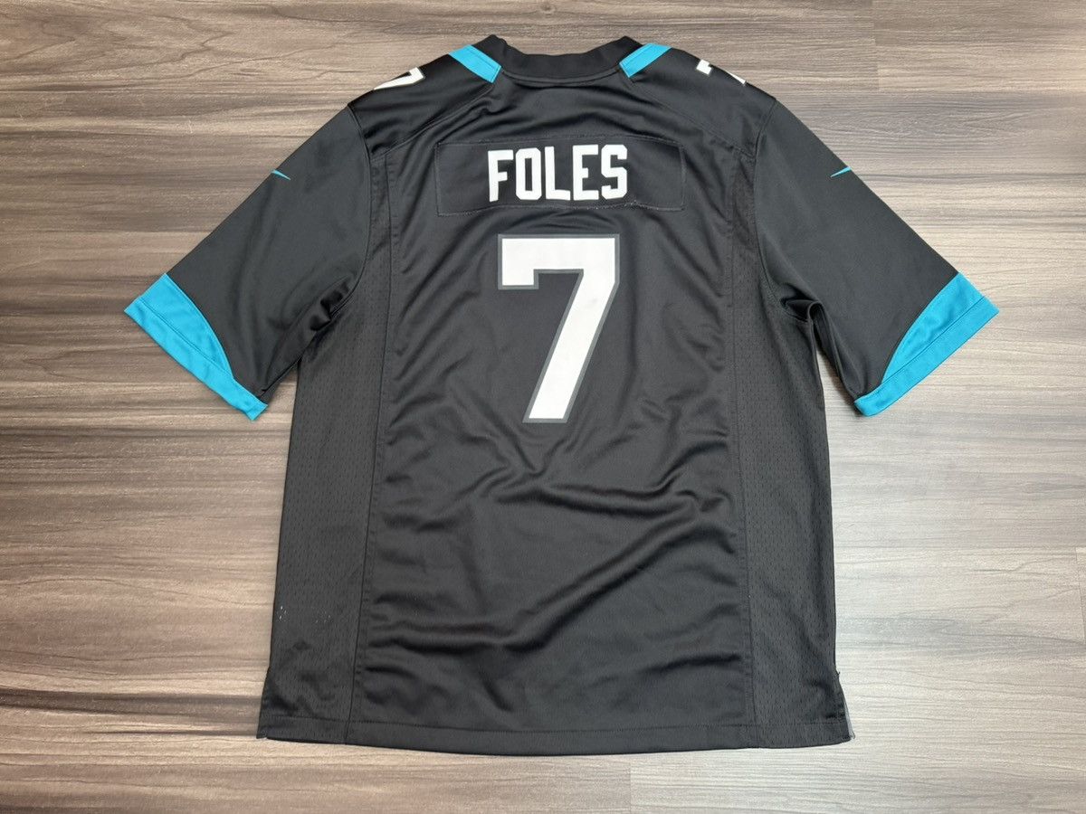 Nike Jacksonville Jaguars Nick Foles #7 NFL 25th Anv Patch Jersey Size US XL / EU 56 / 4 - 8 Thumbnail