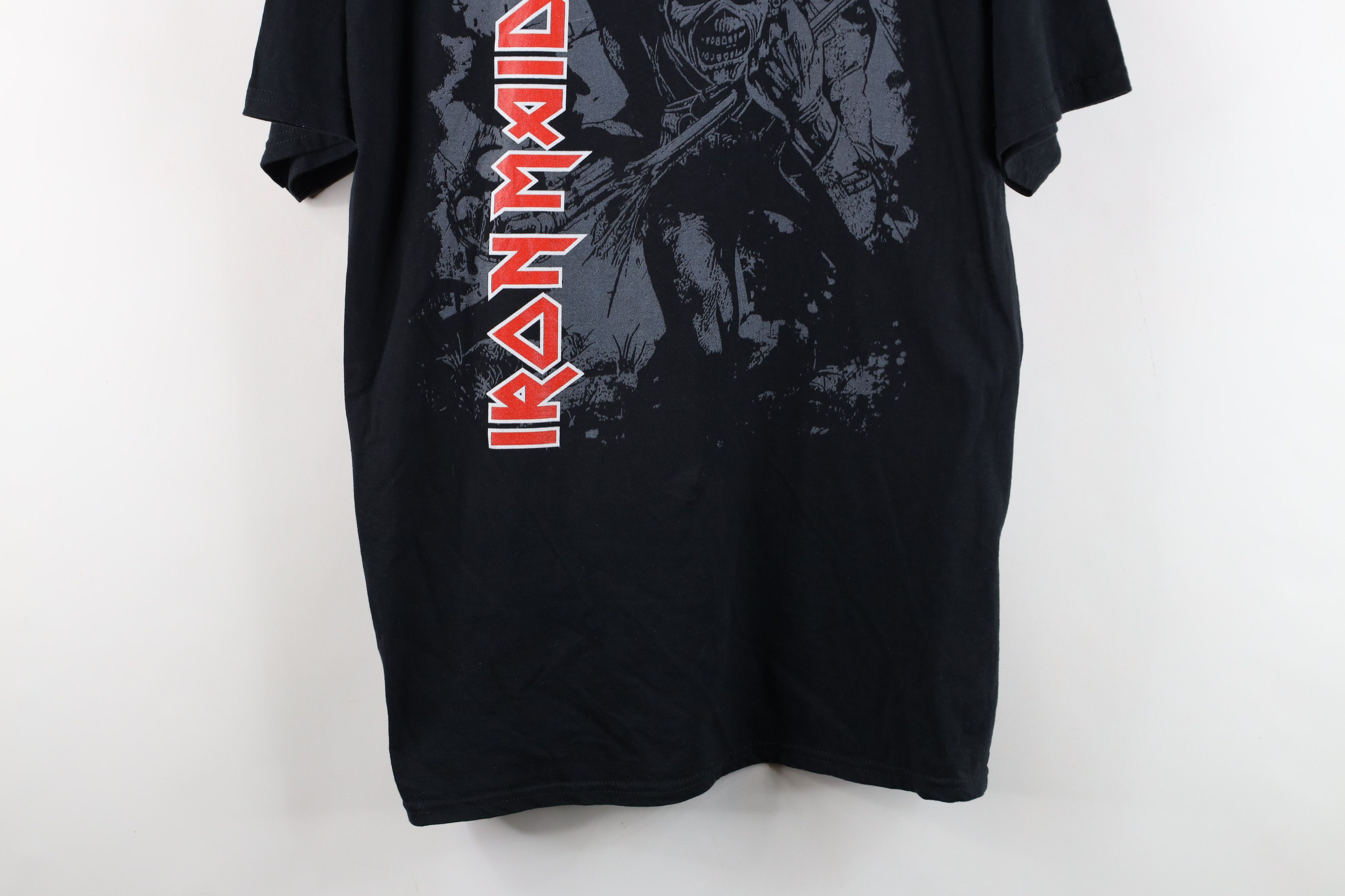 Vintage Retro Spell Out Iron Maiden Band Short Sleeve T-Shirt Black Size US L / EU 52-54 / 3 - 3 Thumbnail