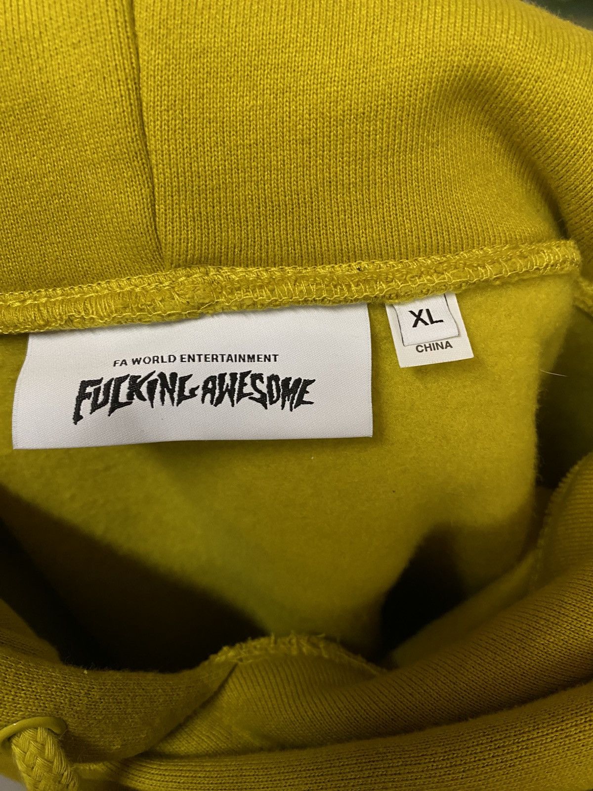 Fucking Awesome Fucking Awesome Yellow Painting Hoodie Size US XL / EU 56 / 4 - 3 Thumbnail