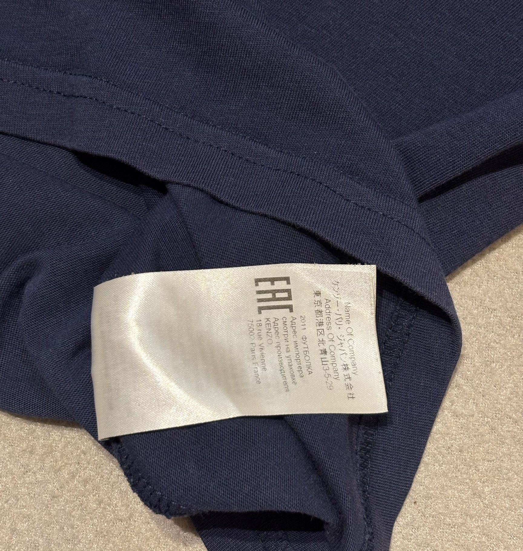 Kenzo Kenzo Navy T-shirt Medium Size US M / EU 48-50 / 2 - 13 Thumbnail