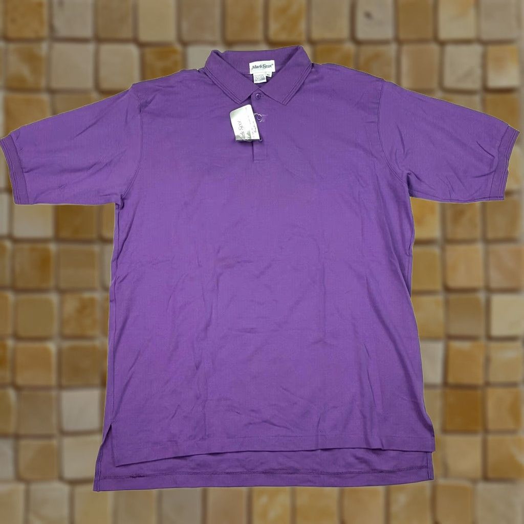Vintage VINTAGE Tommy Armour Polo Shirt Polo Shirt 2XL Purple Mens 90s Preppy Grunge Short Sleeve Knit Cotton Solid Collar Swing Tag Size US XXL / EU 58 / 5 - 1 Thumbnail