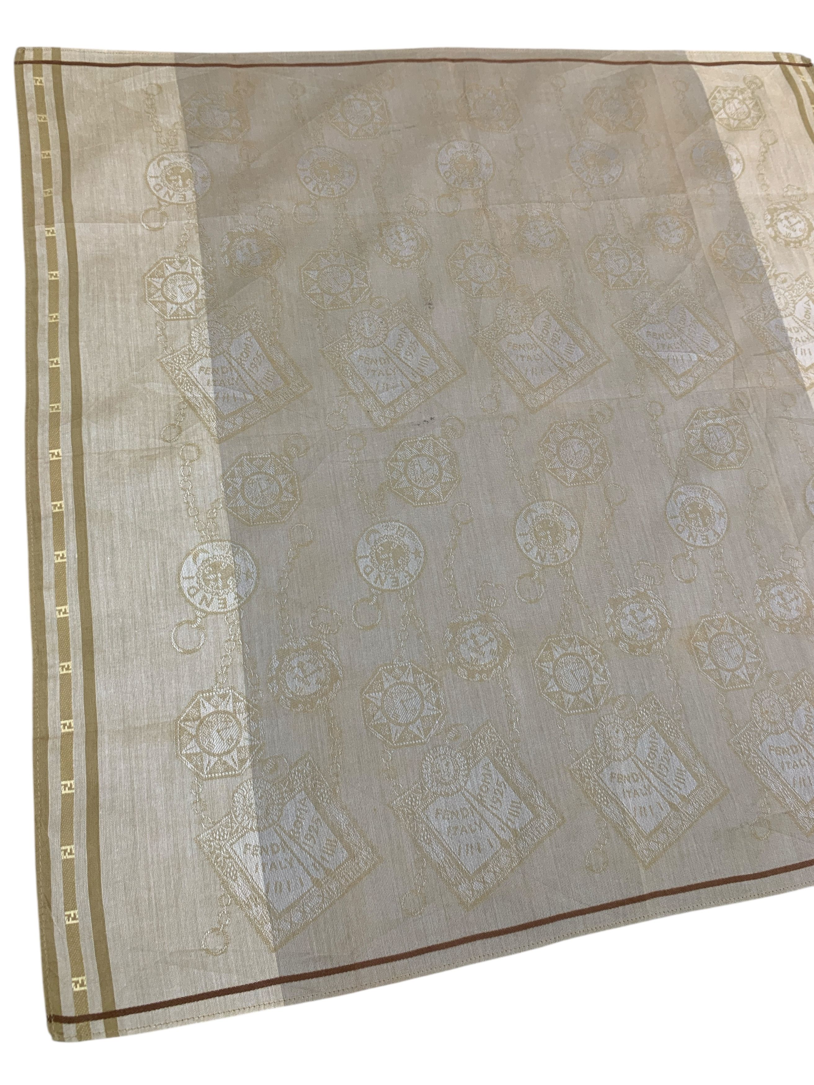 Fendi × Vintage Vintage Fendi Neckerchief/Handkerchief - HKA919 Size ONE SIZE - 4 Thumbnail