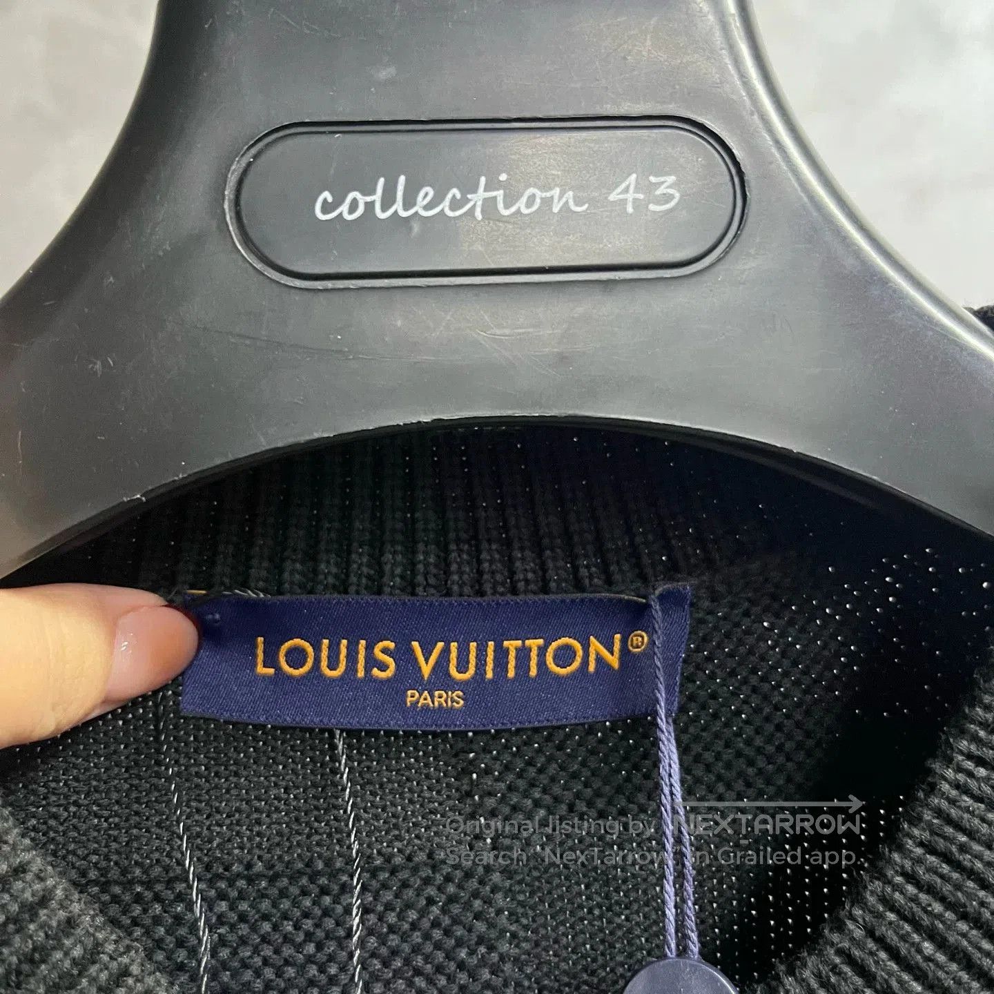 Louis Vuitton Louis Vuitton Black Checkered Crewneck Knit. Size US L / EU 52-54 / 3 - 2 Thumbnail