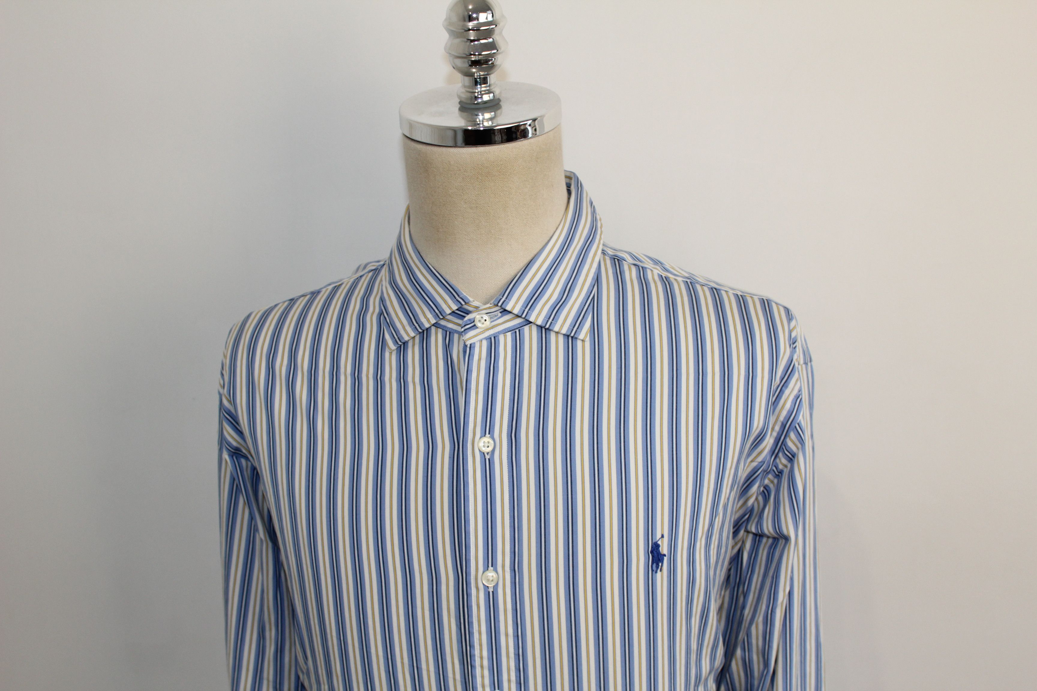 Polo Ralph Lauren Men's RALPH LAUREN Vintage Striped Shirt Top Size 2XL Size US XXL / EU 58 / 5 - 5 Thumbnail
