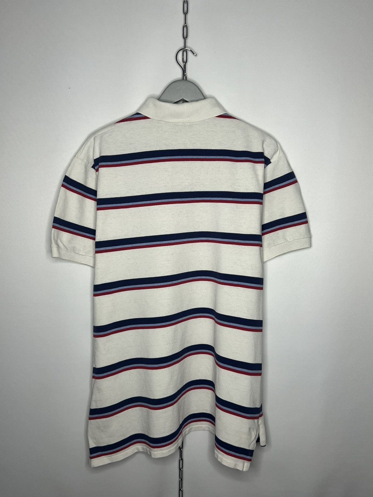 Polo Ralph Lauren × Vintage 🐎Vintage Polo Ralph Lauren Striped Polo Rugby Shirt🐎 Size US XL / EU 56 / 4 - 3 Thumbnail