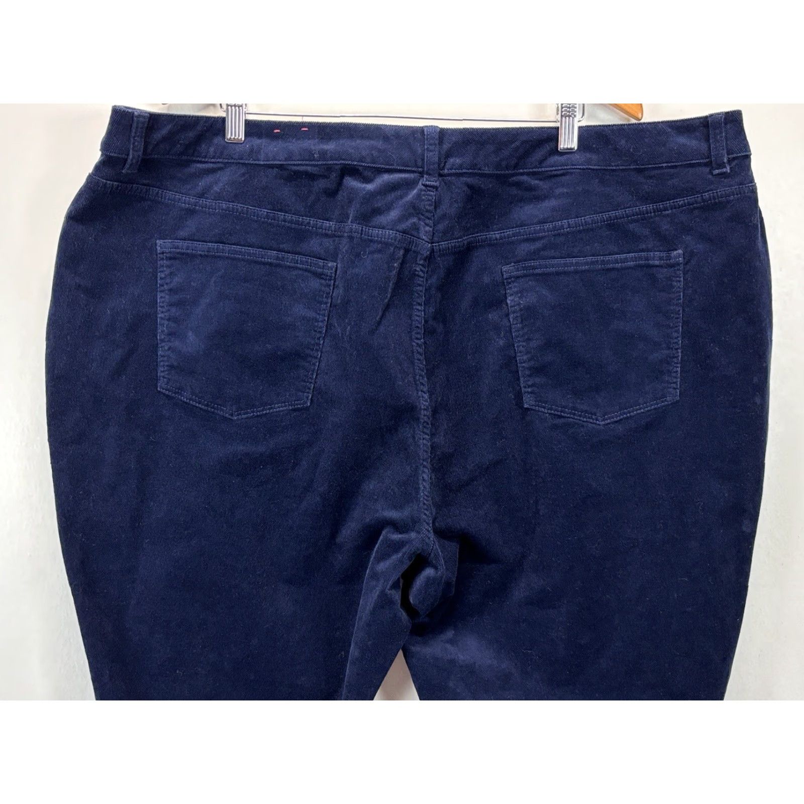 Talbots Talbots Plus Size 26W Navy Corduroy Pants 5 Pocket Straight Leg Womens Size 26" / US 2 / IT 38 - 4 Thumbnail