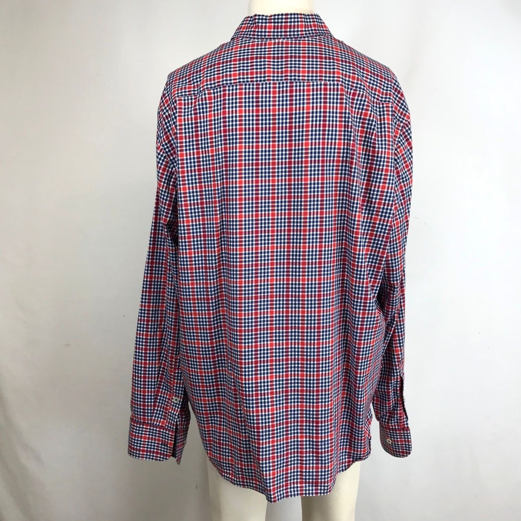 UNTUCKit UNTUCKit Shirt Plaid Long Sleeve Button-Down XX Large Red Blue Mens Regular Casual Workwear Made in USA Size US XXL / EU 58 / 5 - 5 Thumbnail