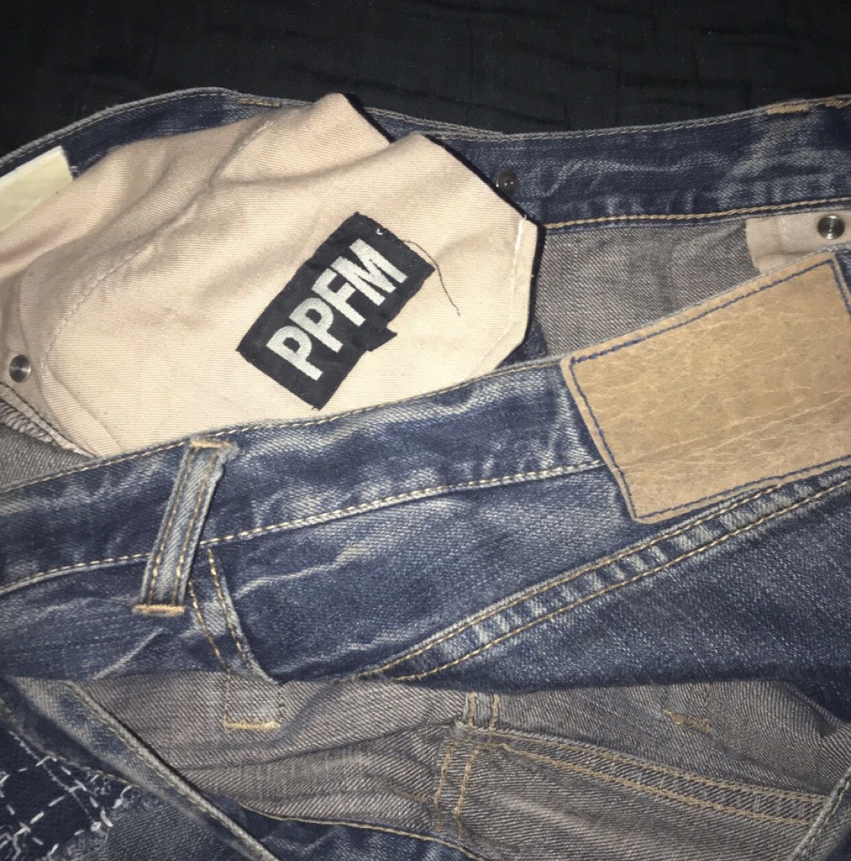 PPFM Ppfm double waist jeans Size US 33 - 5 Thumbnail