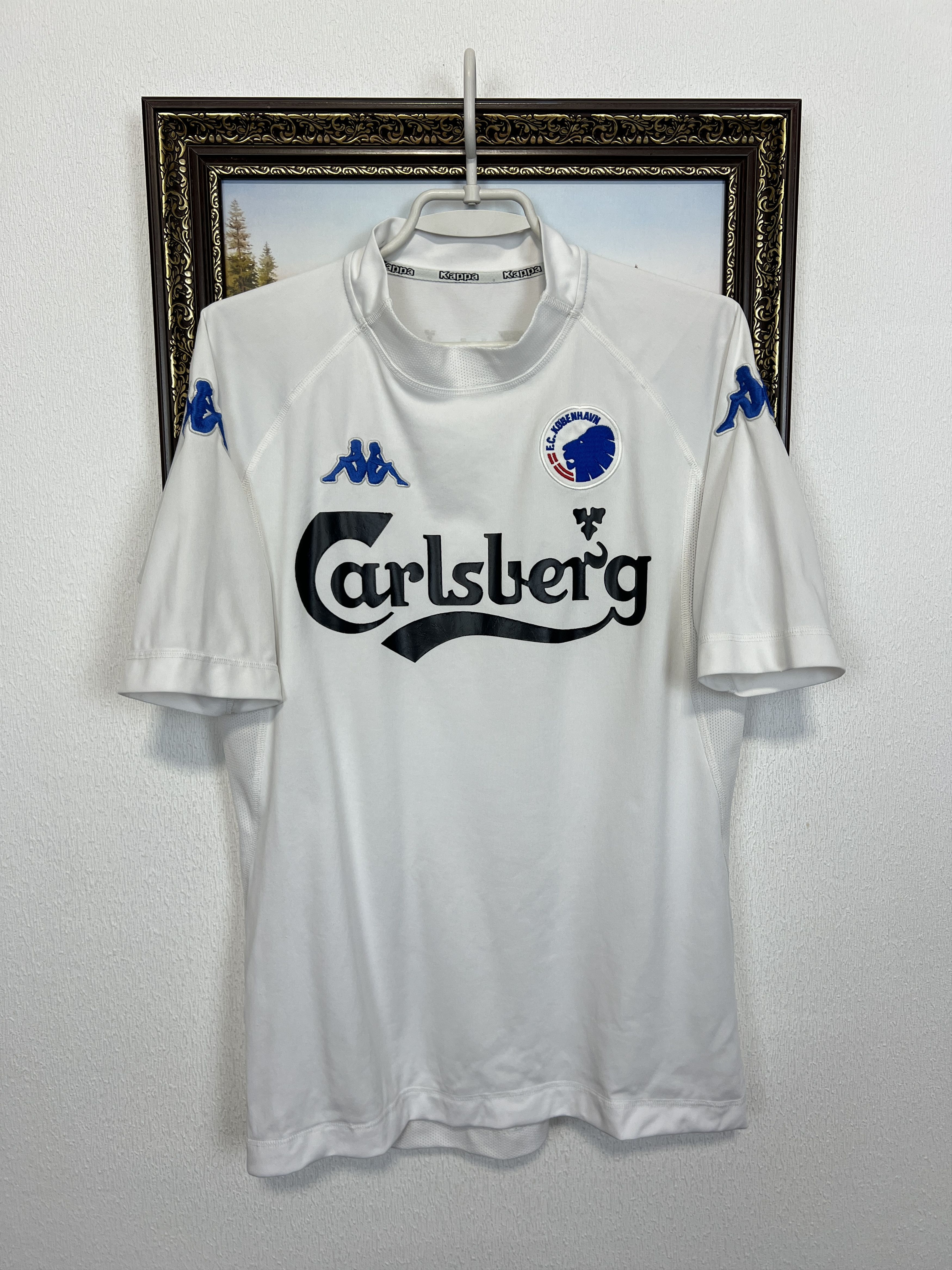 Kappa Kobenhavn Copenhagen football shirt Soccer Jersey Trikot Size US L / EU 52-54 / 3 - 1 Thumbnail