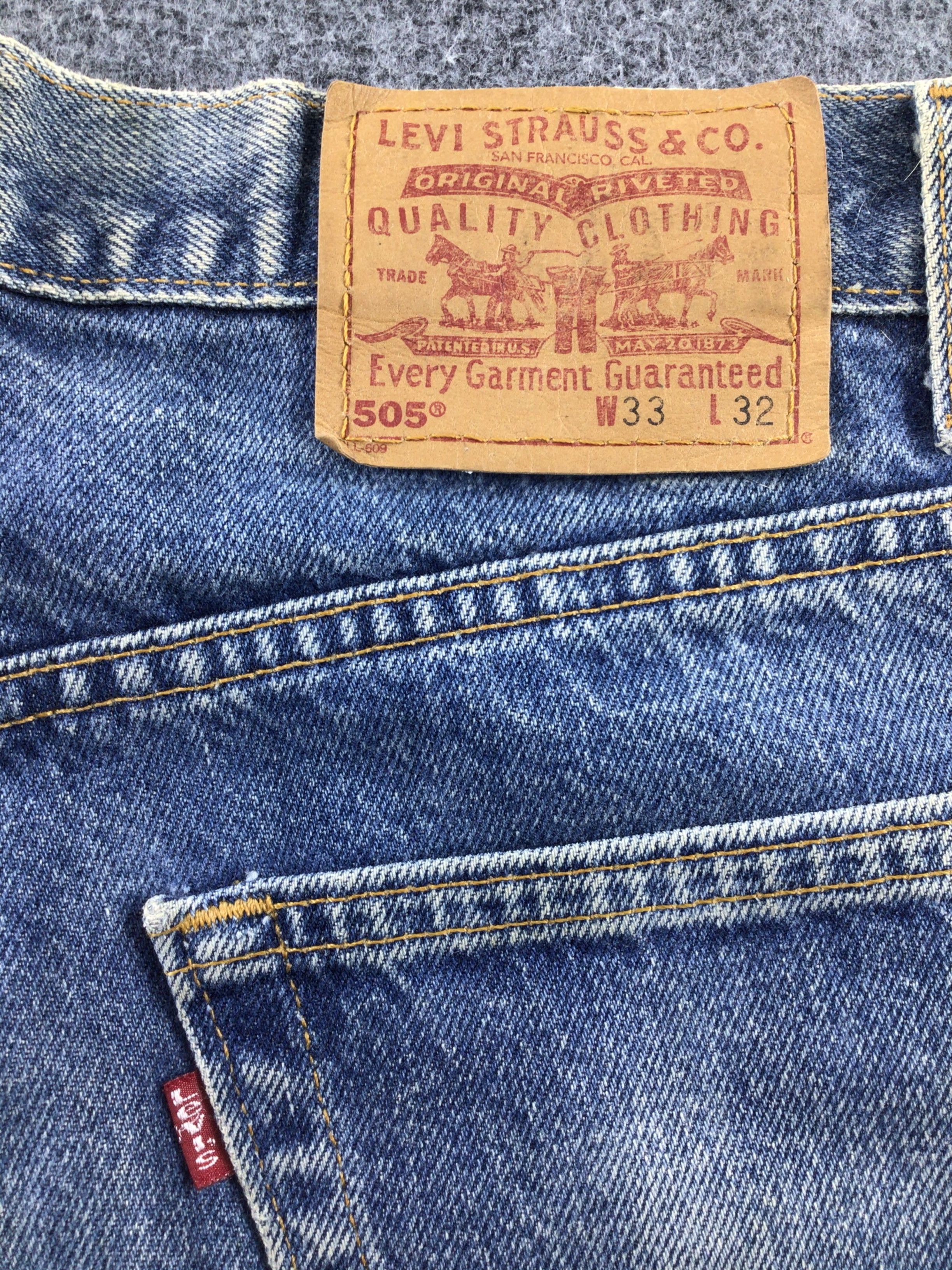 Levi's × Vintage Vintage 90s Levis 505 Jeans-JM428 Size US 33 - 6 Thumbnail