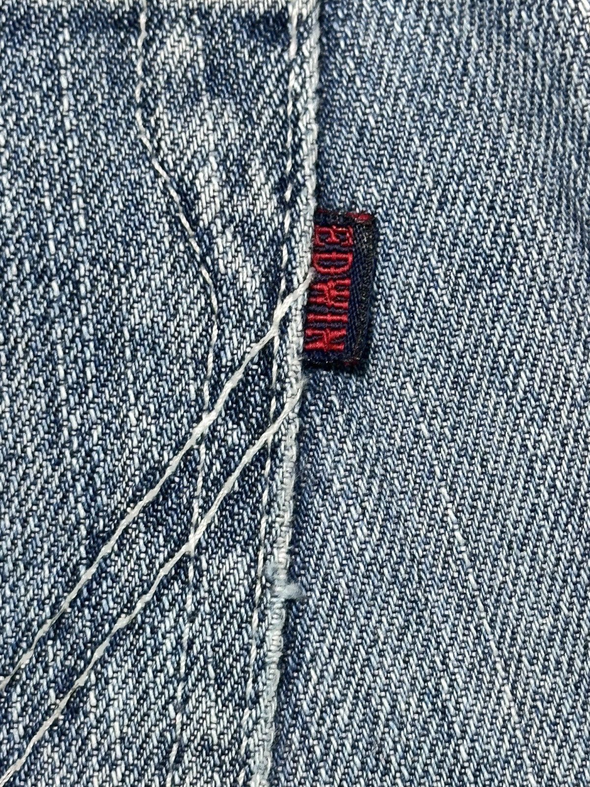 Edwin Edwin 403 Vintage With Distressed Straight Leg & Faded Wash Size US 30 / EU 46 - 14 Thumbnail