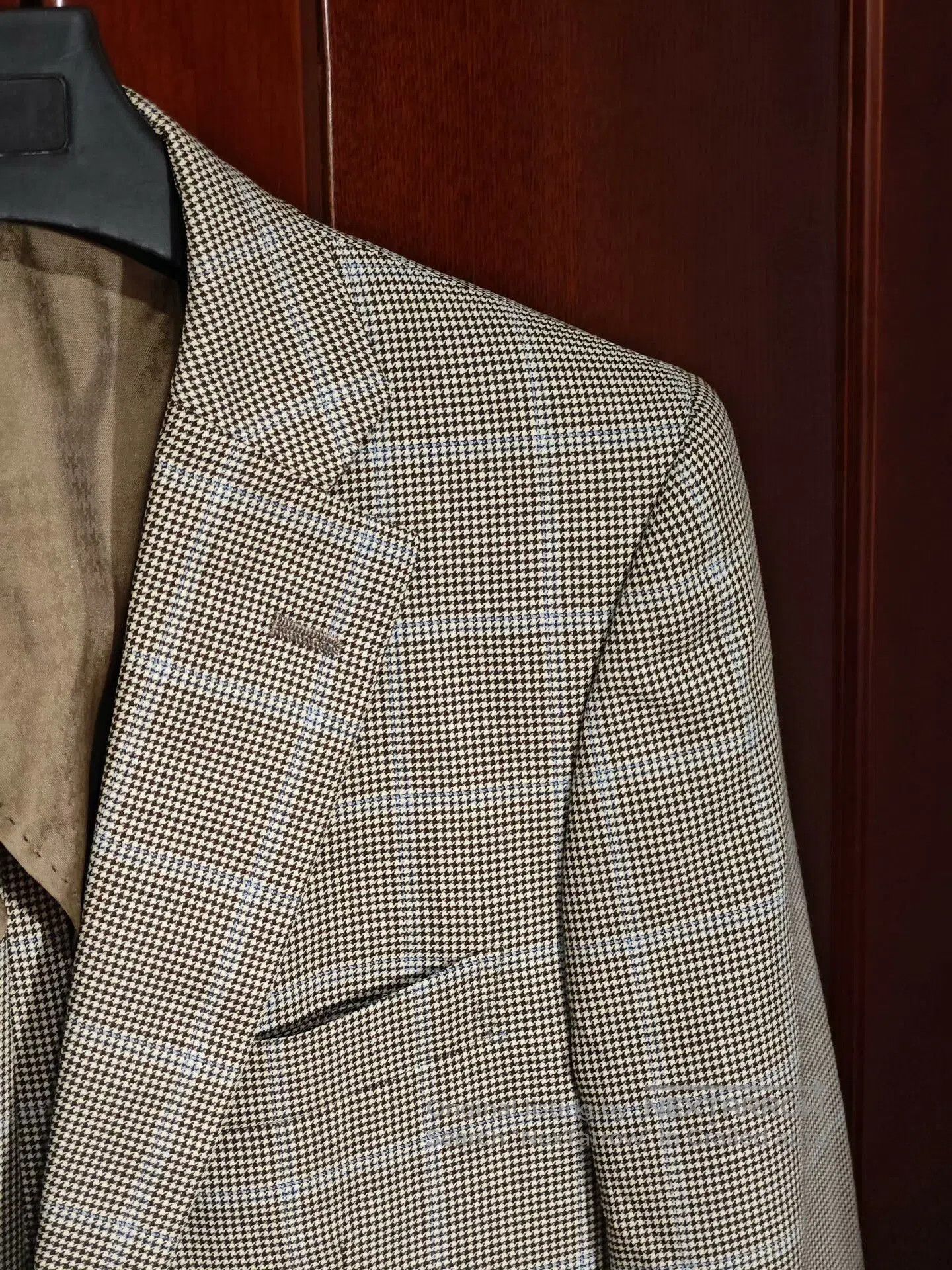 Angelo Nardelli Italian Angelico Wool Blazer with Check Pattern. Size US S / EU 44-46 / 1 - 2 Thumbnail
