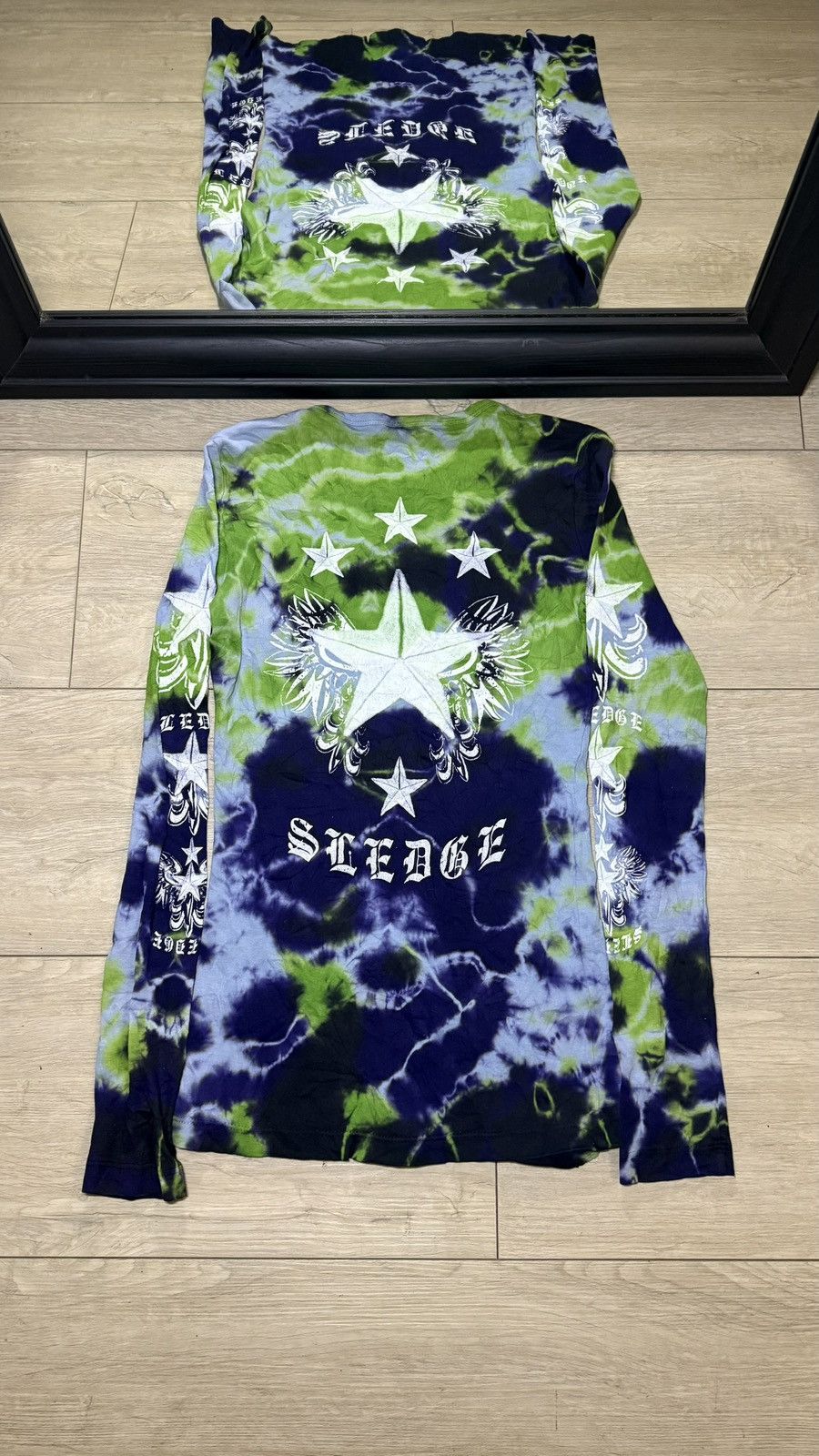Ed Hardy Vintage / Y2K Sledge USA Tie Dye Star And Wings Long Sleeve Size M / US 6-8 / IT 42-44 - 1 Thumbnail