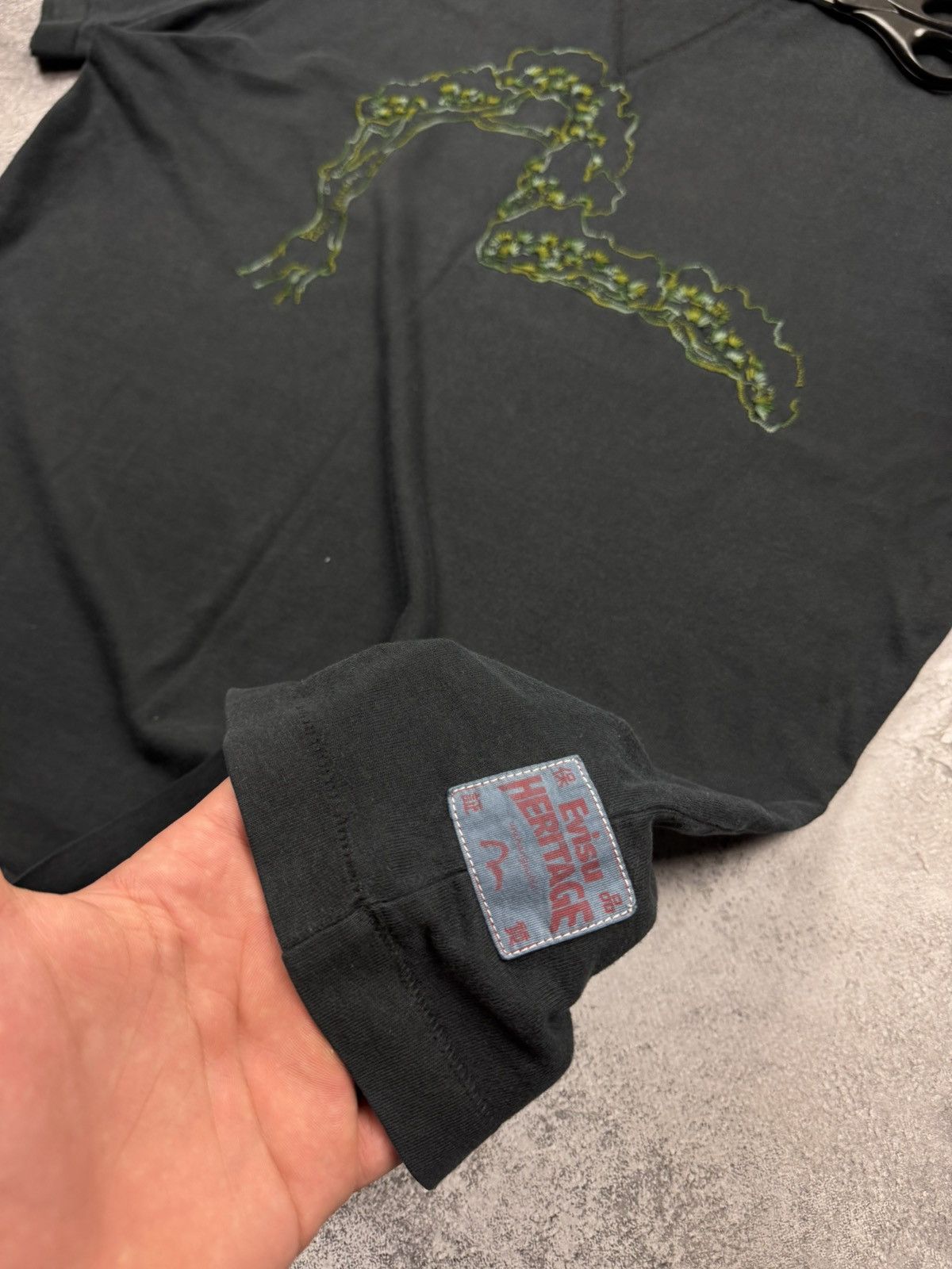 Evisu Evisu heritage T-shirt big logo vintage Japanese brand Size US XXL / EU 58 / 5 - 8 Thumbnail