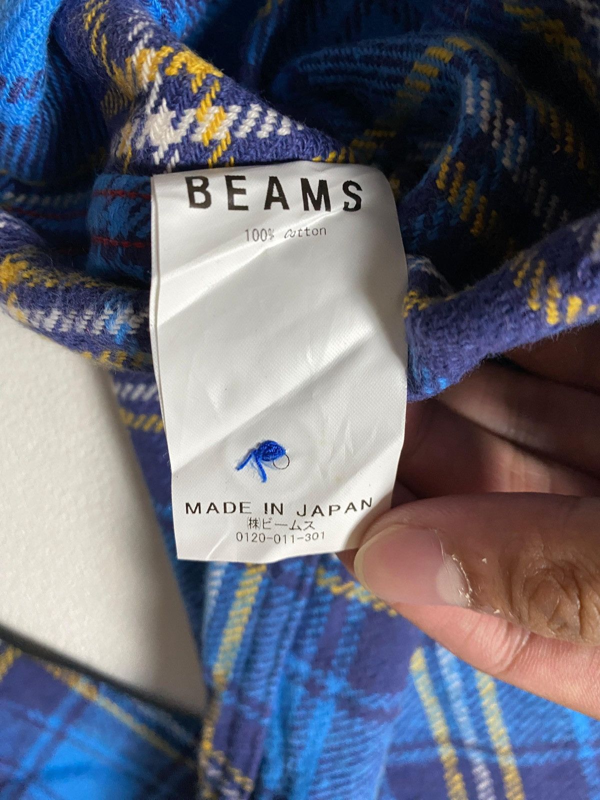 Japanese Brand Beams Flannel Shirt Size US L / EU 52-54 / 3 - 7 Thumbnail