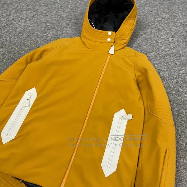 Hermes Hermes Hooded Windbreaker Cotton Jacket, Ginger Yellow Size XS / US 0-2 / IT 36-38 - 3 Thumbnail