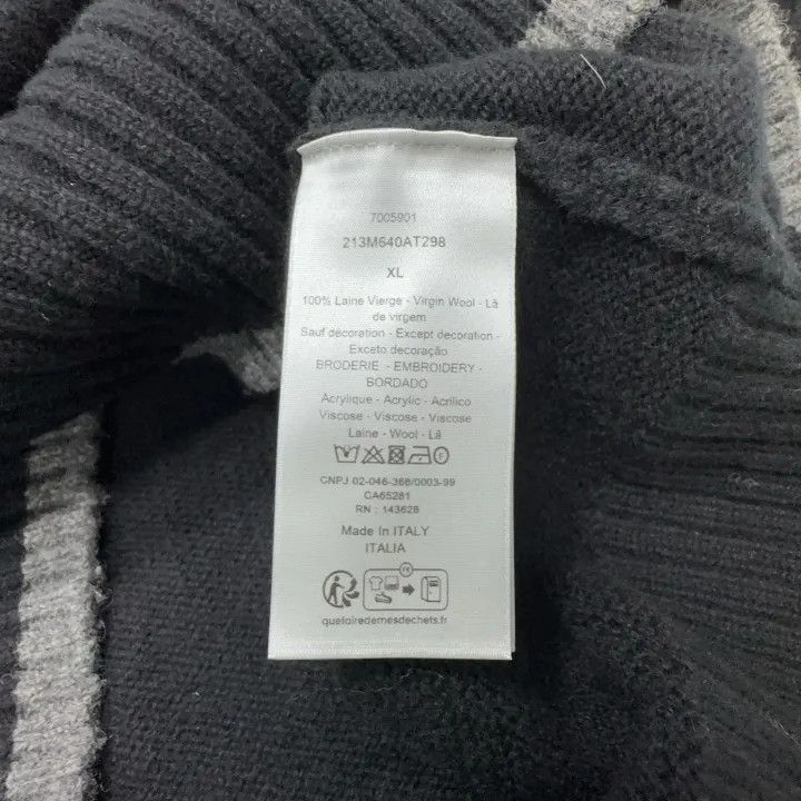 Dior Dior Dior Black Wool Logo Sweater for Men 0079-2507 Size US XL / EU 56 / 4 - 3 Thumbnail