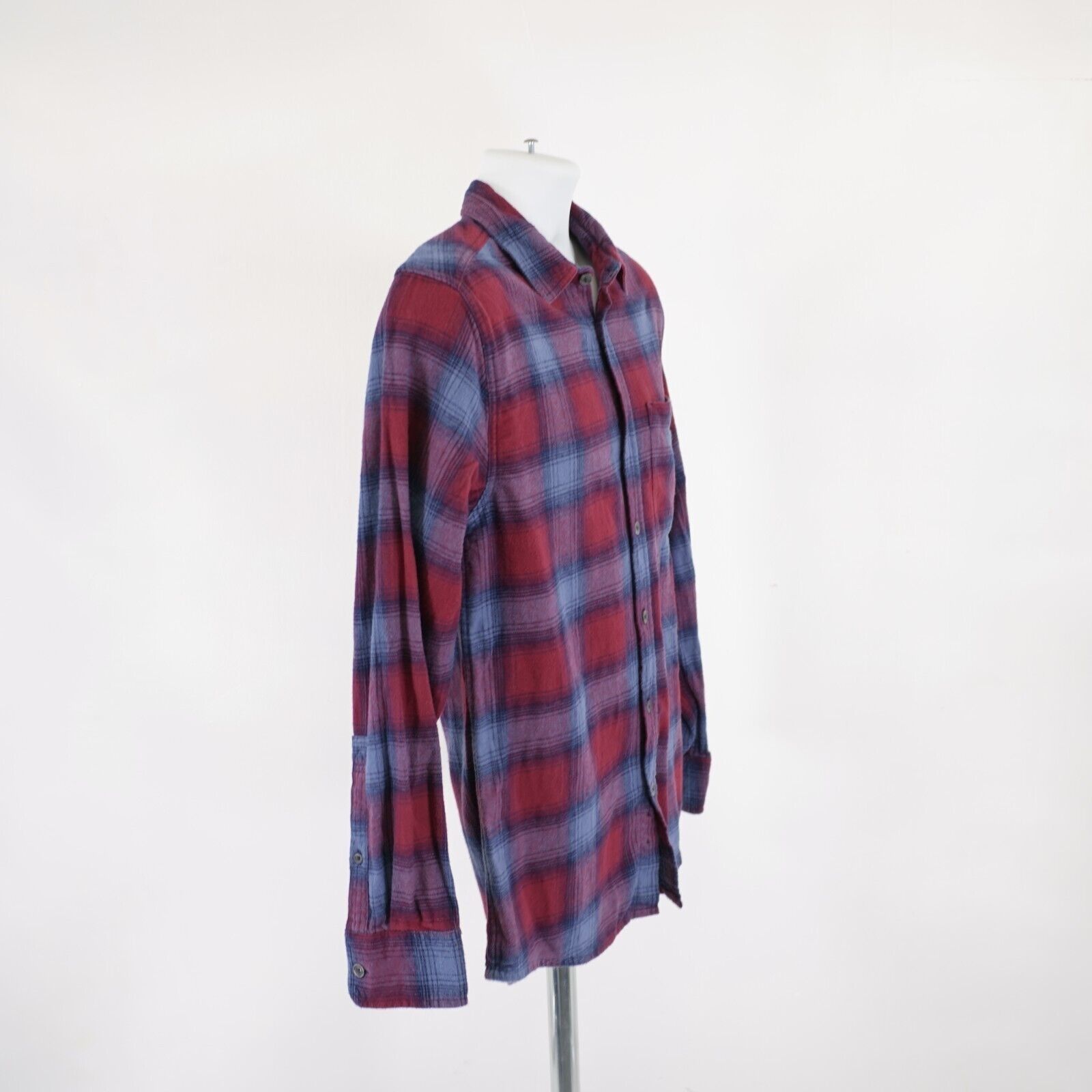 Eddie Bauer Eddie Bauer Flannel Medium Cotton Blue Red Plaid Pocket Coll Size US M / EU 48-50 / 2 - 9 Thumbnail