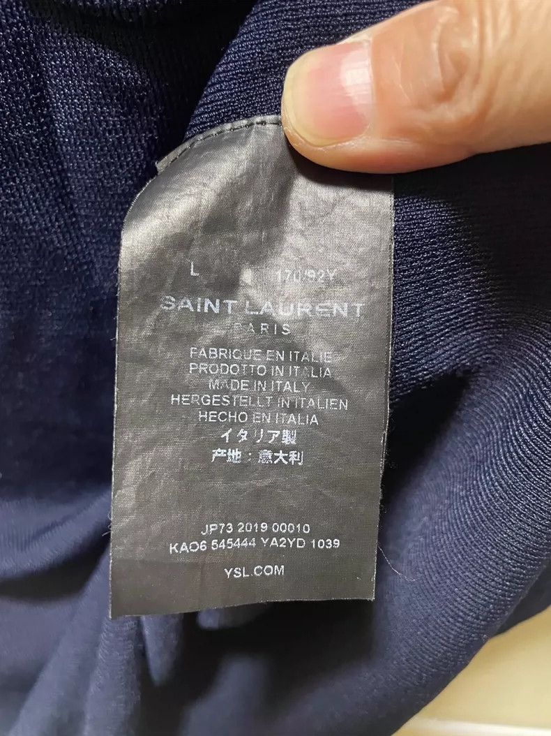 Saint Laurent Paris Saint Laurent Knitted Short Sleeve Polo Shirt-2506 Size US S / EU 44-46 / 1 - 6 Thumbnail