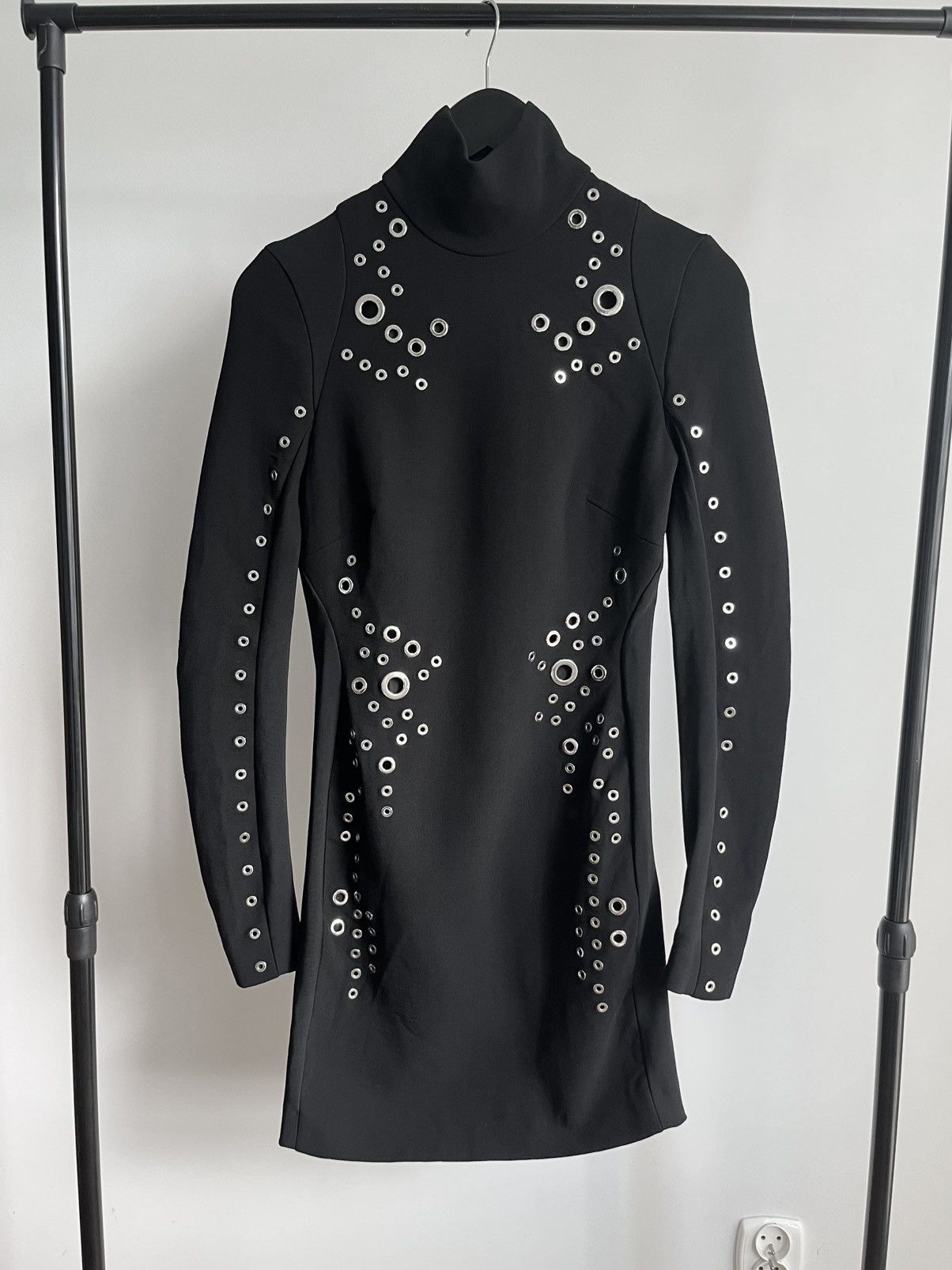 Mugler Mugler worn by Nicole Kidman fw2015 Grommet cocktail dress Size XS / US 0-2 / IT 36-38 - 2 Thumbnail