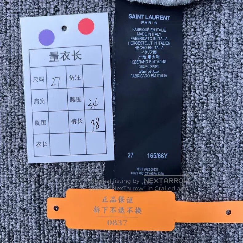 Saint Laurent Paris #REF! Size 27" / US 4 / IT 40 - 9 Thumbnail