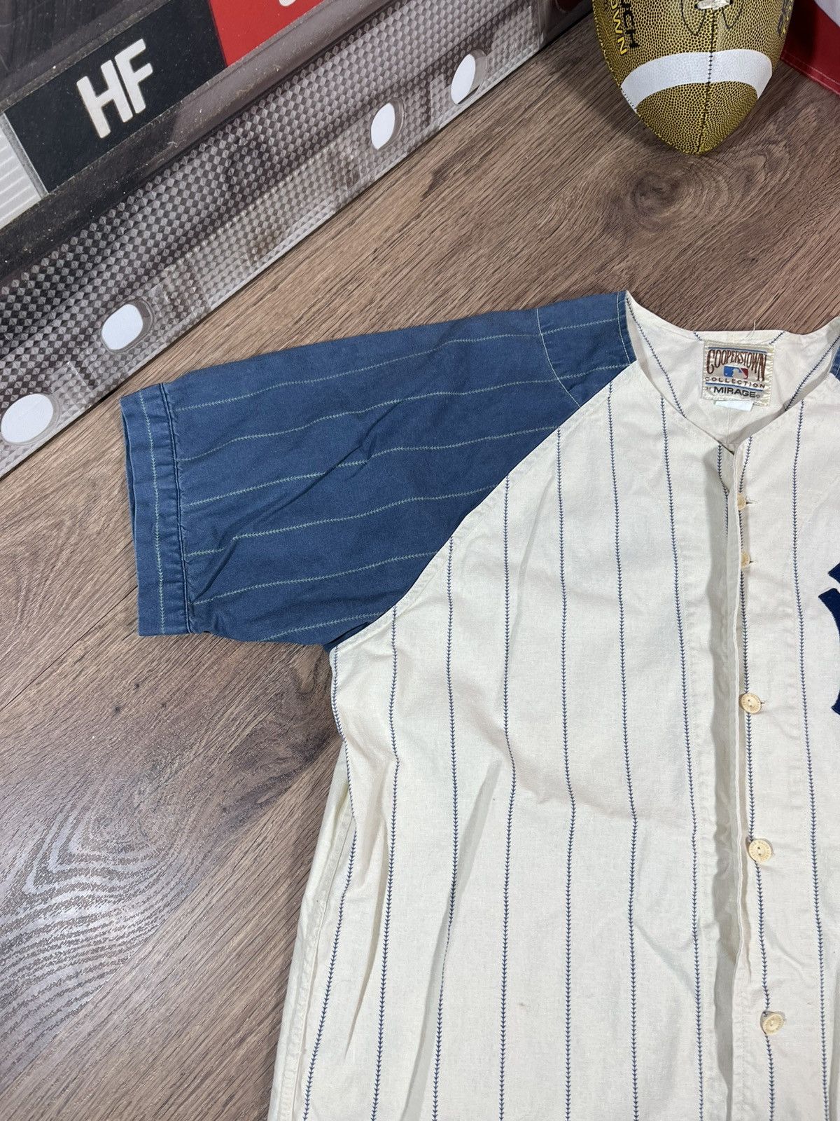 New York Yankees Vintage 90s Munson NY Yankees Jersey Size US XL / EU 56 / 4 - 3 Thumbnail