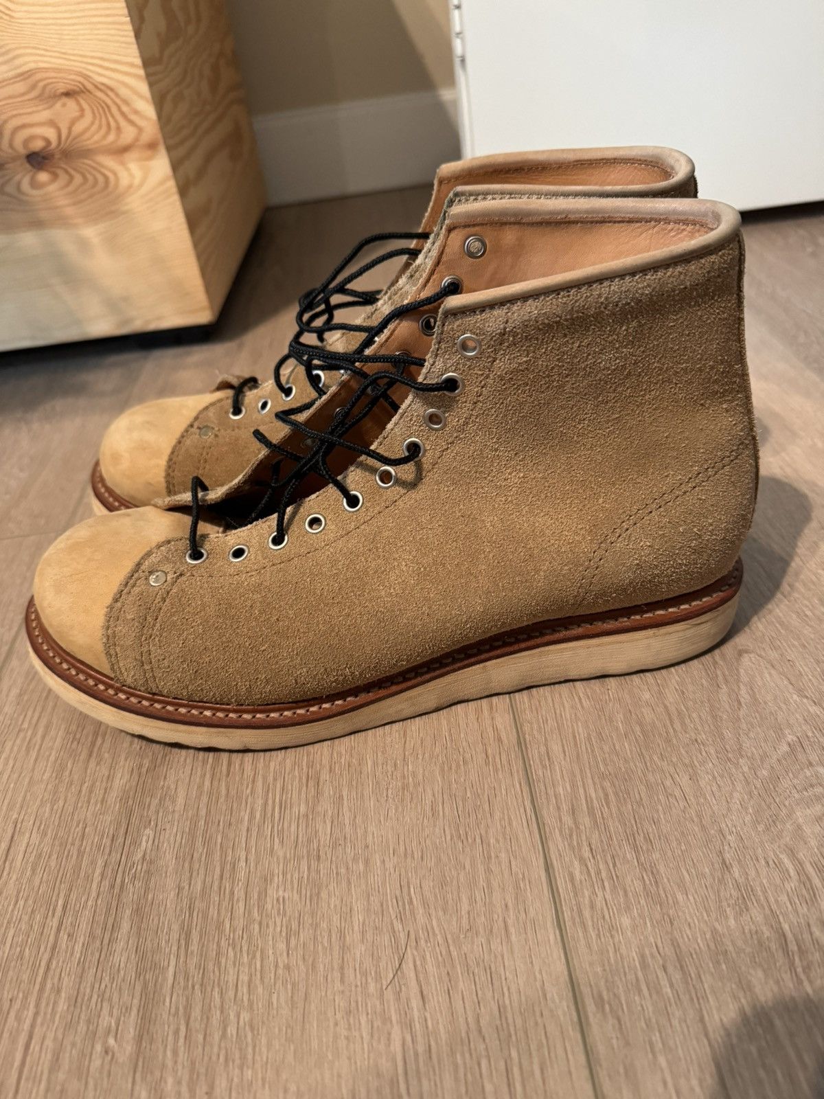Neighborhood Roughout Leather Monkey Boots
