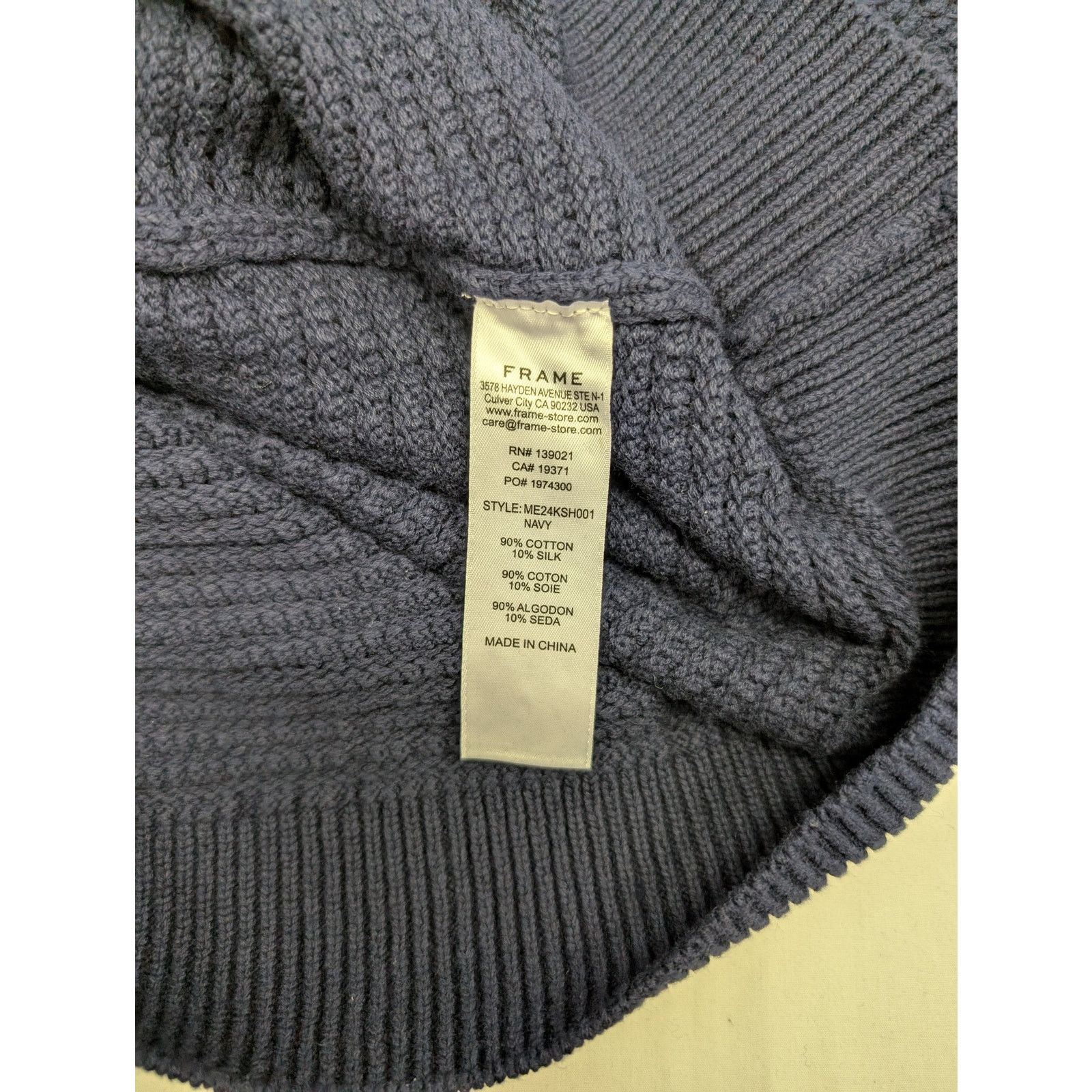 Frame o1rshd1 CC20 Short Sleeve Sweater Polo Shirt in Navy Size US S / EU 44-46 / 1 - 13 Thumbnail