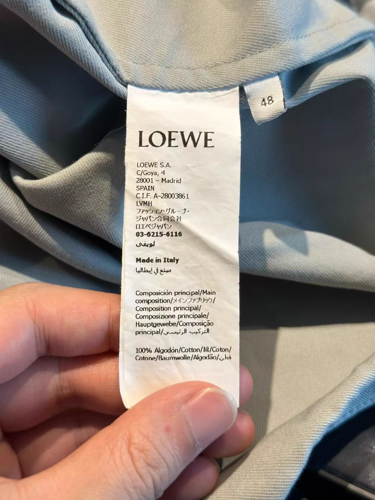 Loewe LOEWE Leather Tag Jacket Size 48 98 New No Hat Size US M / EU 48-50 / 2 - 5 Thumbnail