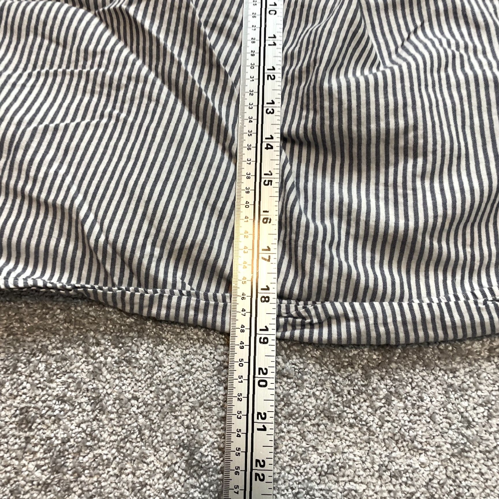 Old Navy VINTAGE Old Navy Peasant Top Blouse Shirt Womens 2X Plus Blue Striped Off the Shoulder Size XXL / US 16-18 / IT 52-54 - 3 Thumbnail