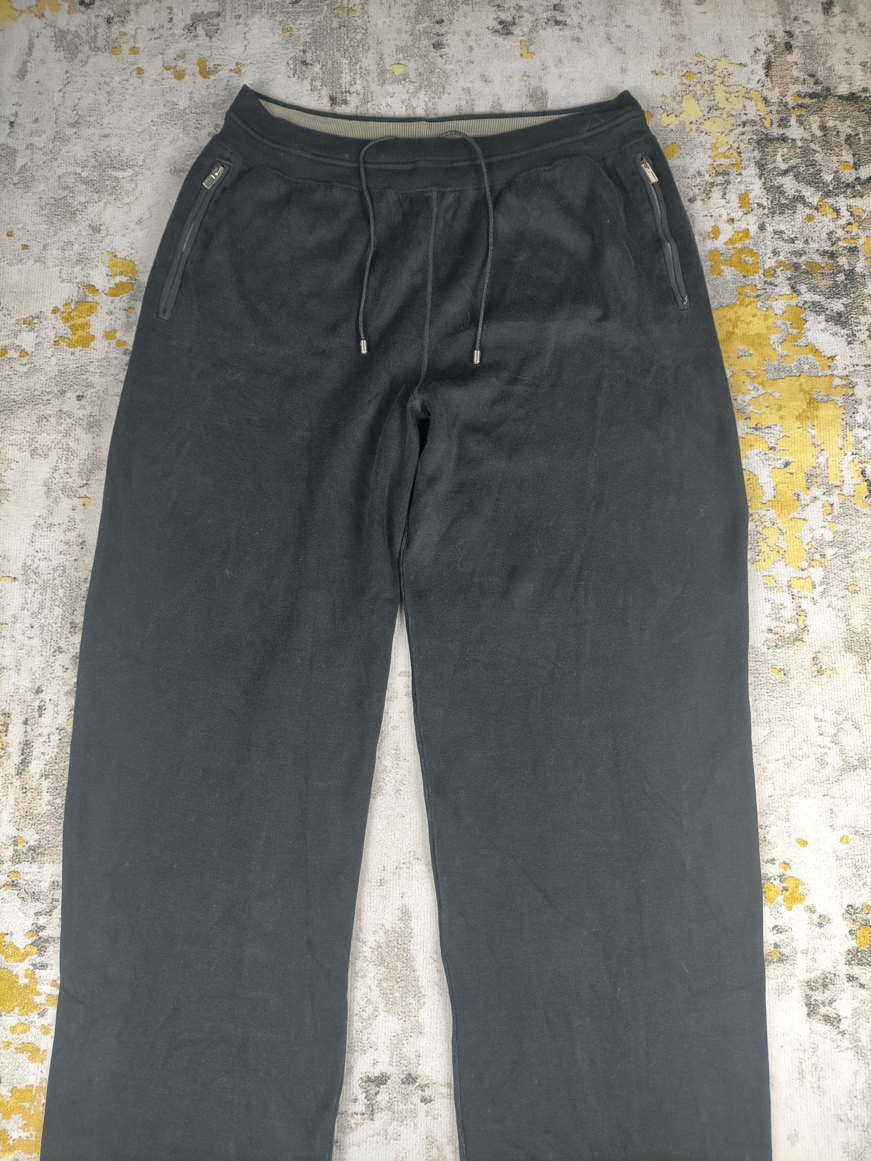 Hermes 🔥Vintage Hermes Logo H Black Sweatpants Size US 35 - 3 Thumbnail