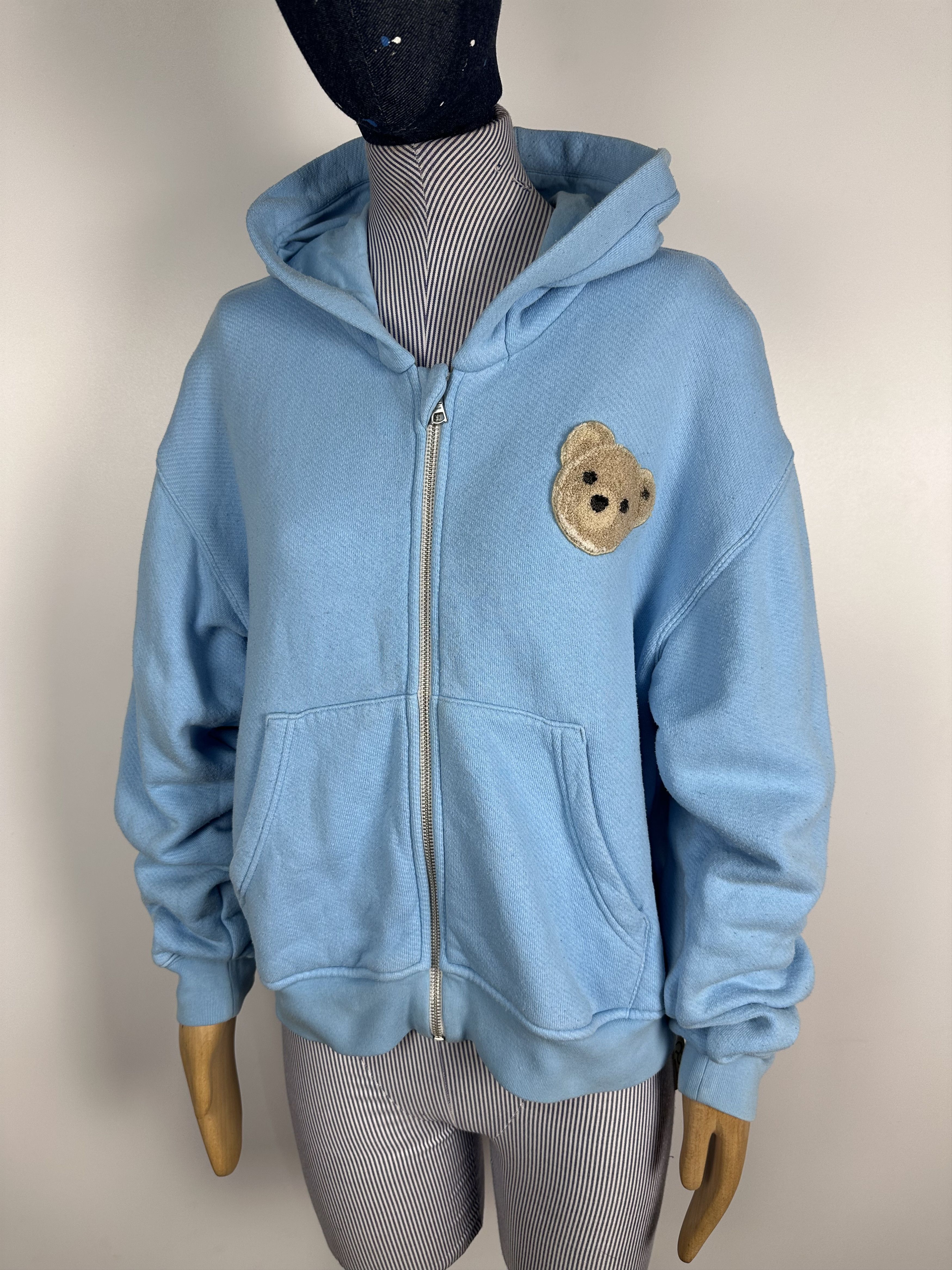 Baby Blue Palm Angels Teddy Bear Jumper Palm Angels BEAR HOODIE