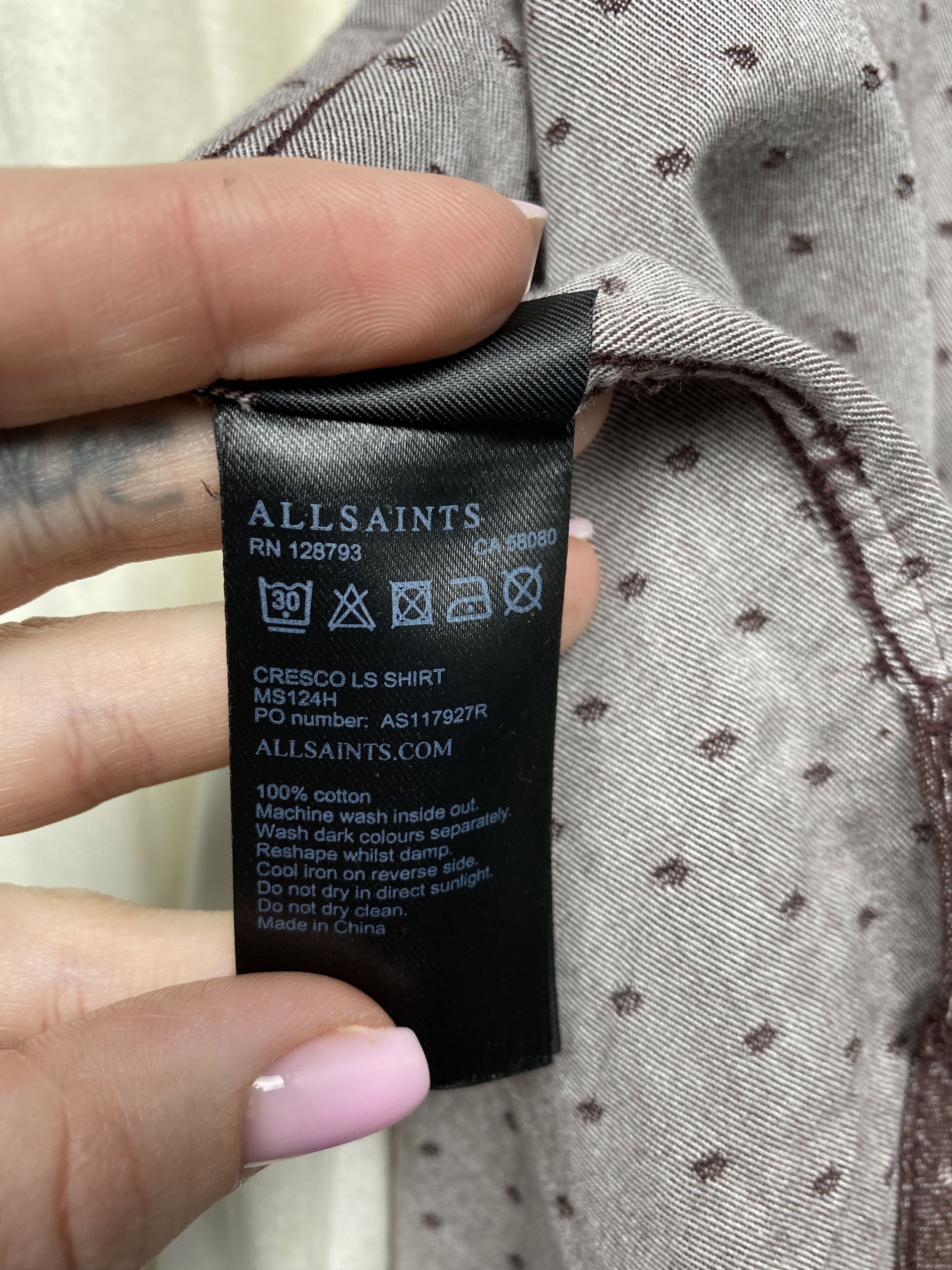 Allsaints Allsaints Mens Cresco Flannel Shirt Size US M / EU 48-50 / 2 - 4 Thumbnail