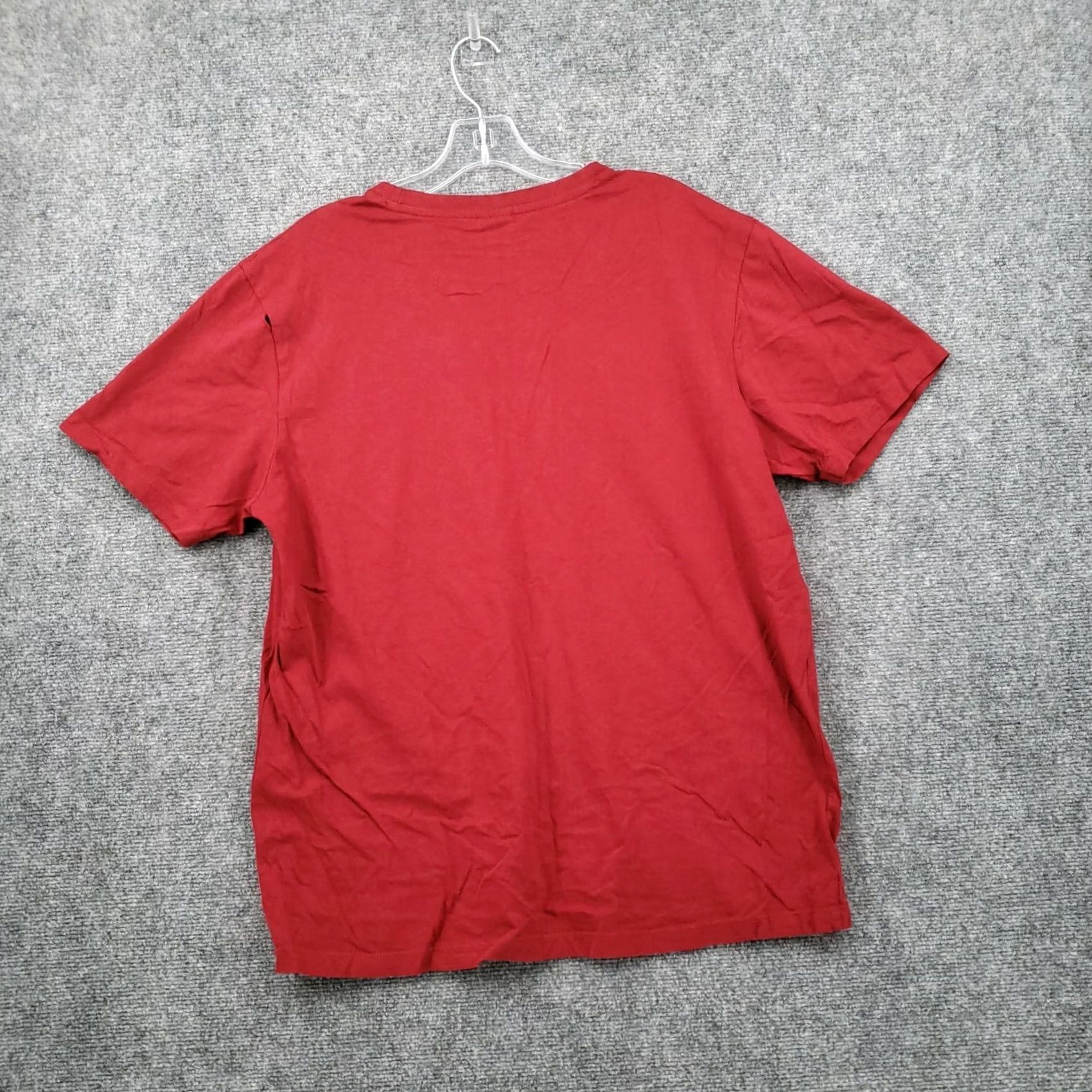Vintage US Polo Assn. Shirt Mens L Red Basic Crew Neck Short Sleeves Cotton Size US L / EU 52-54 / 3 - 2 Thumbnail