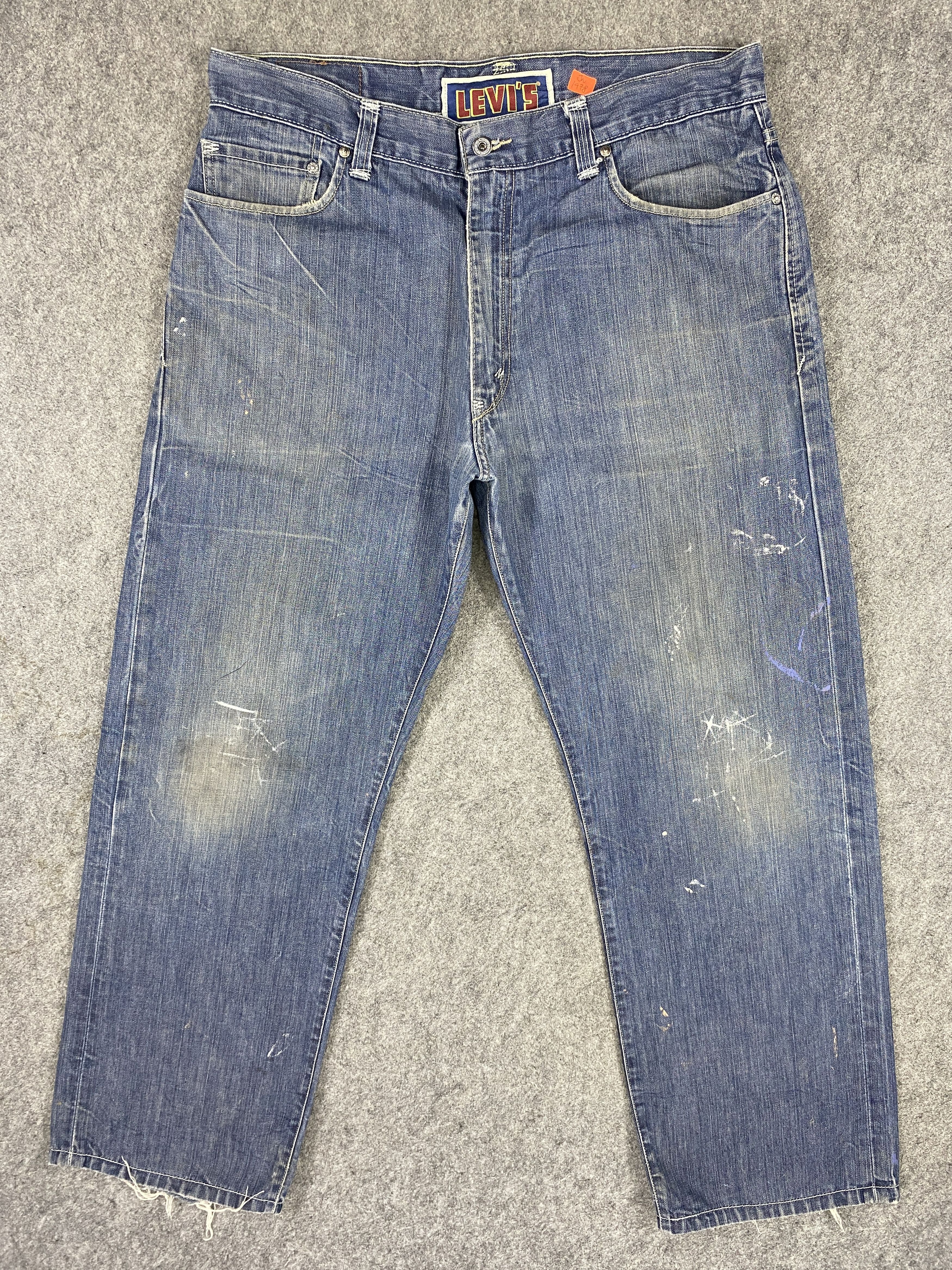 Japanese Brand Blue Vintage Levi's 569 Jeans 38x32.5 Denim -JN1978 Size US 38 / EU 54 - 1 Thumbnail