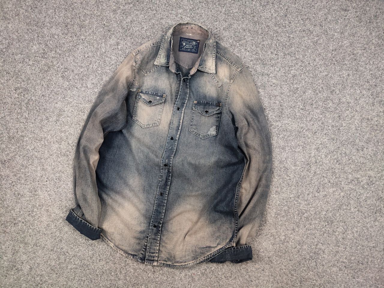 Diesel Diesel Industry Sonora Faded Denim Shirt Long sleeve Y2K Size US S / EU 44-46 / 1 - 3 Thumbnail