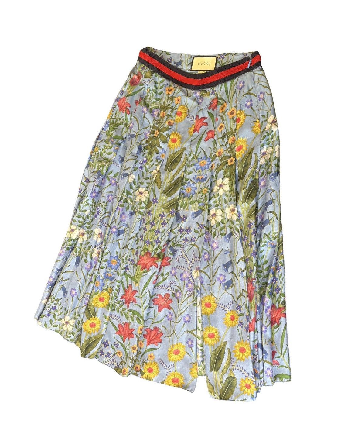 Gucci Gucci Floral Midi Skirt Size 28" / US 6 / IT 42 - 1 Thumbnail