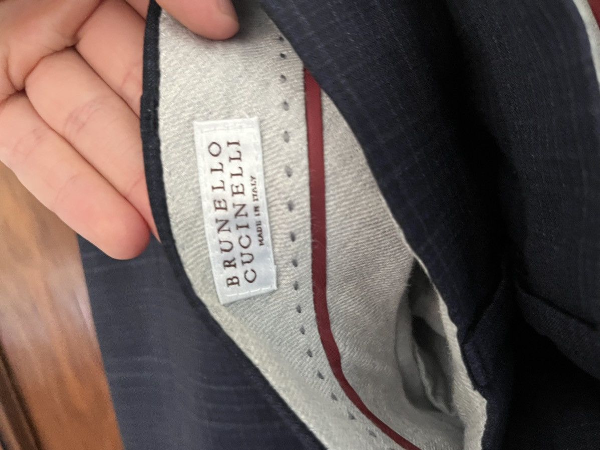 Brunello Cucinelli Brunello Cucinelli navy wool suit uk 38 / it 48 Size 38R - 10 Thumbnail