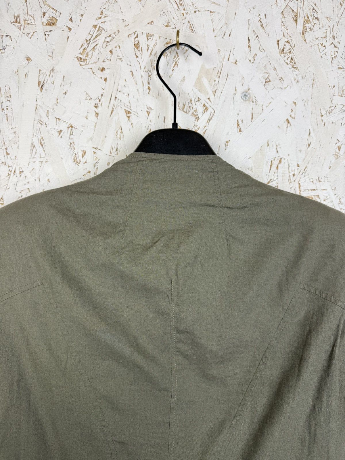 Helmut Lang Helmut Lang Draped Cotton Biker Jacket In Green Size S Size S / US 4 / IT 40 - 6 Thumbnail