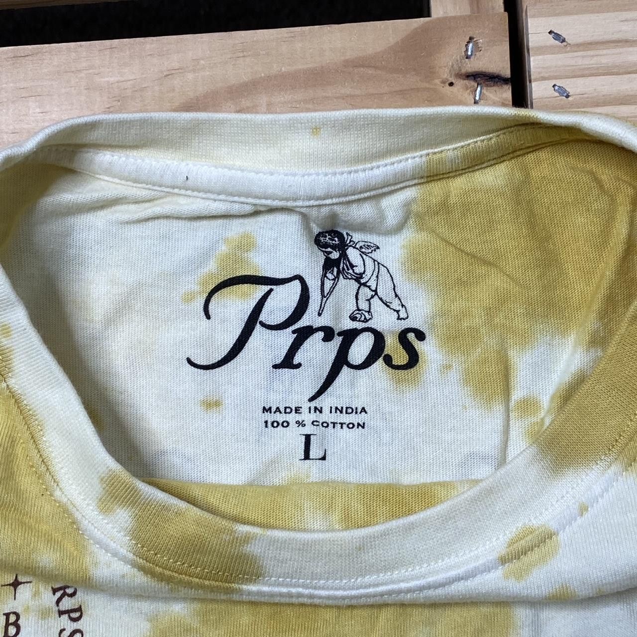 Prps PRPS Yellow & White Streetwear Tee Size Large Size US L / EU 52-54 / 3 - 3 Thumbnail